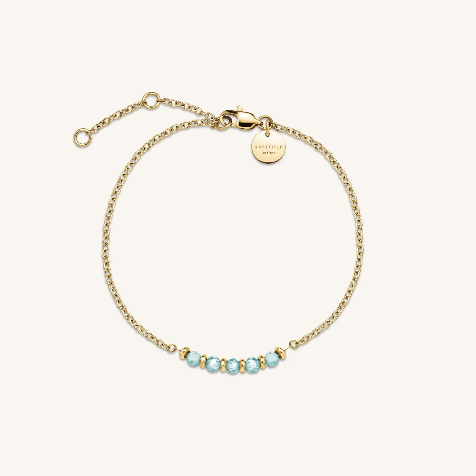 5 Stone Bracelet Blue