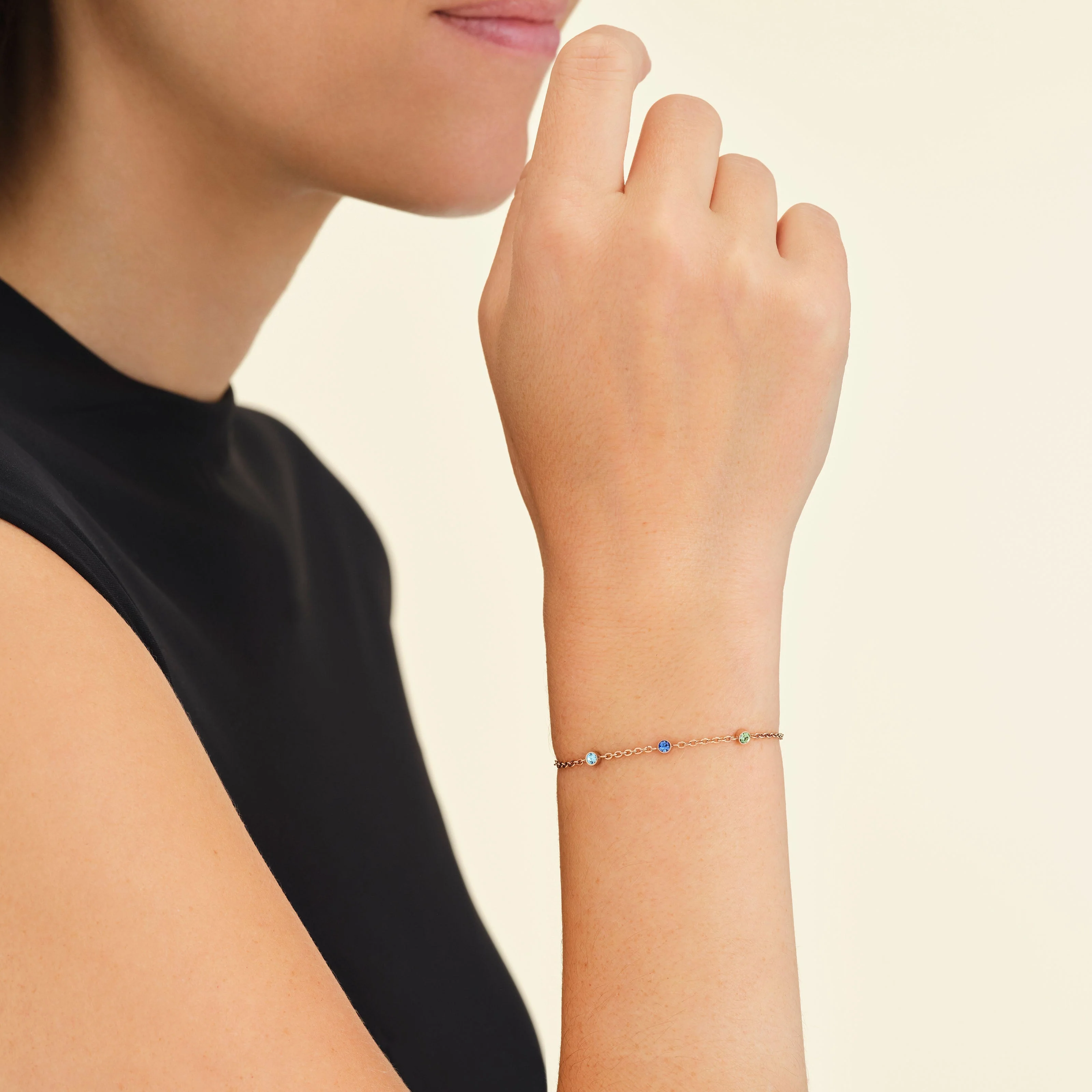 3 Birthstone Bracelet - Image 5
