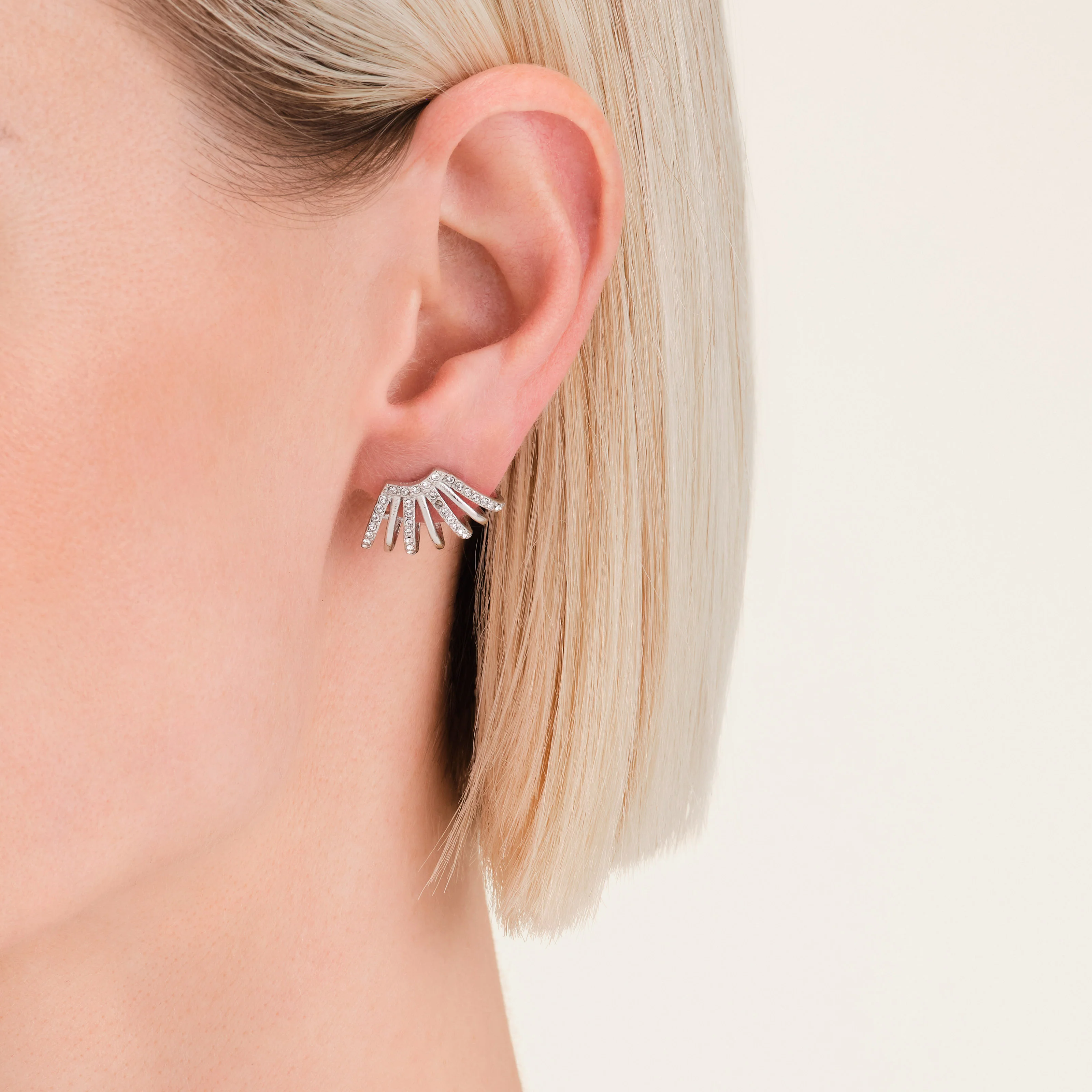 Caged Crystal Earrings - Image 5