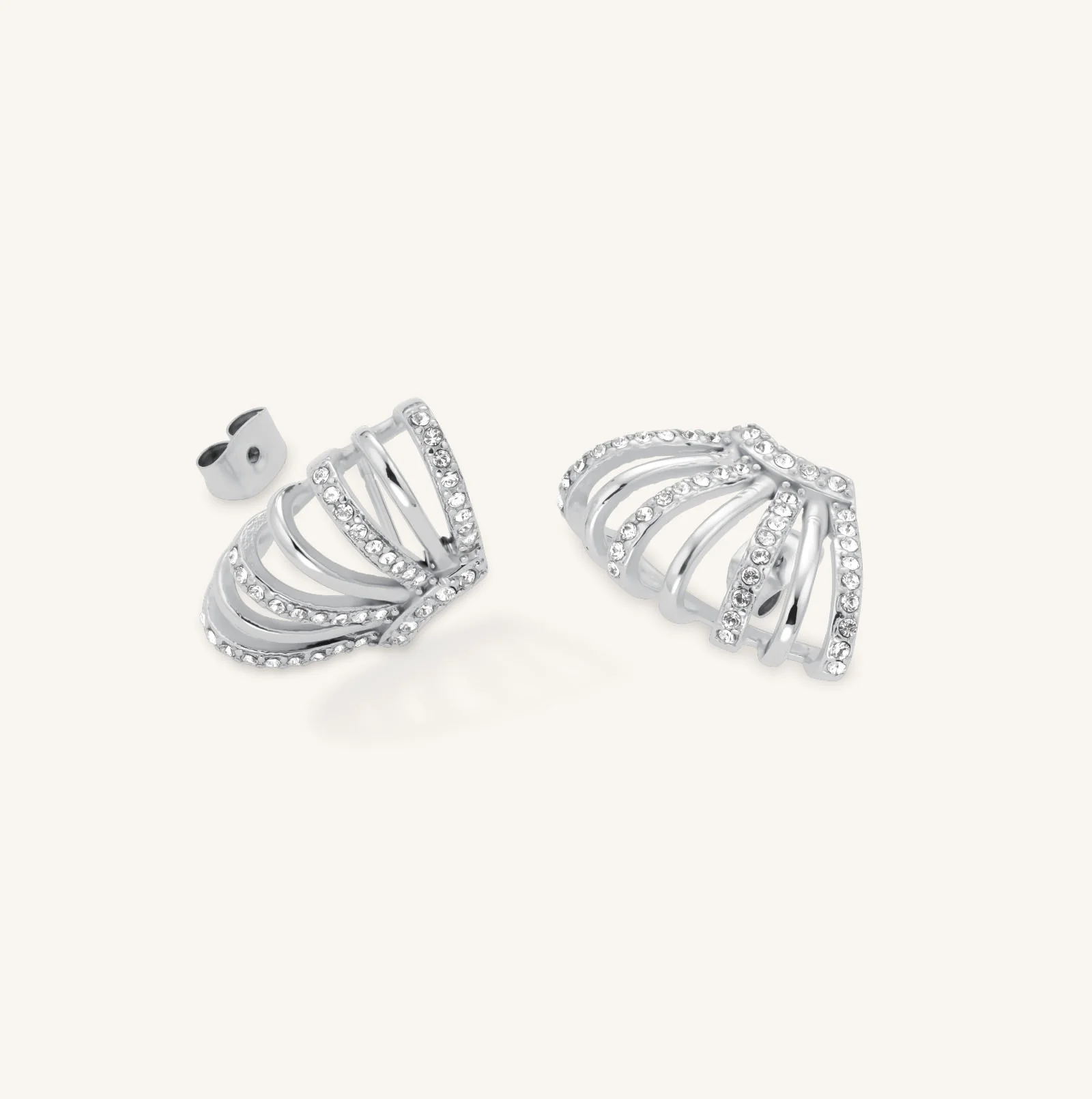 Caged Crystal Earrings - Image 6