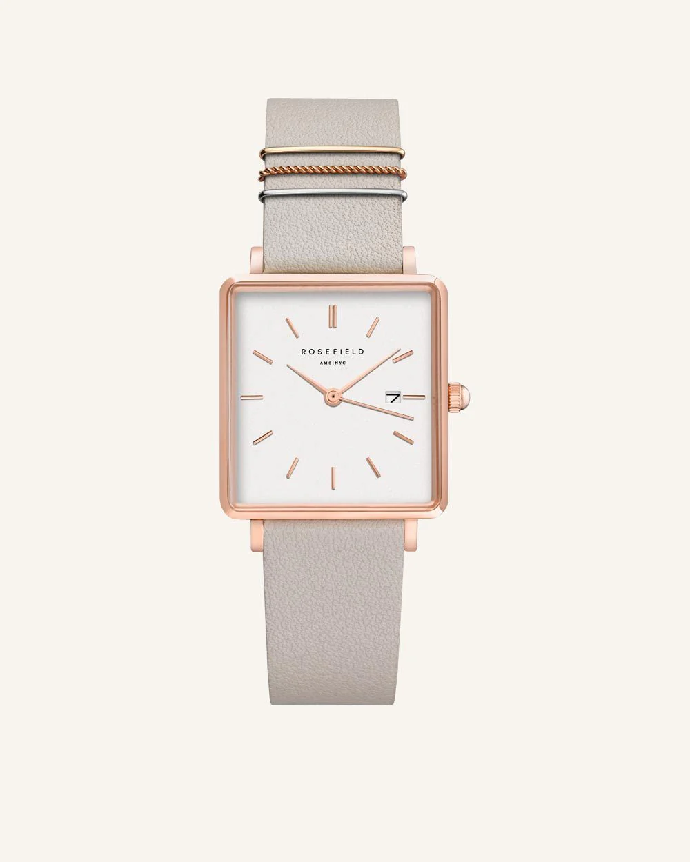 Cool Grey Rose gold Strap - Image 2