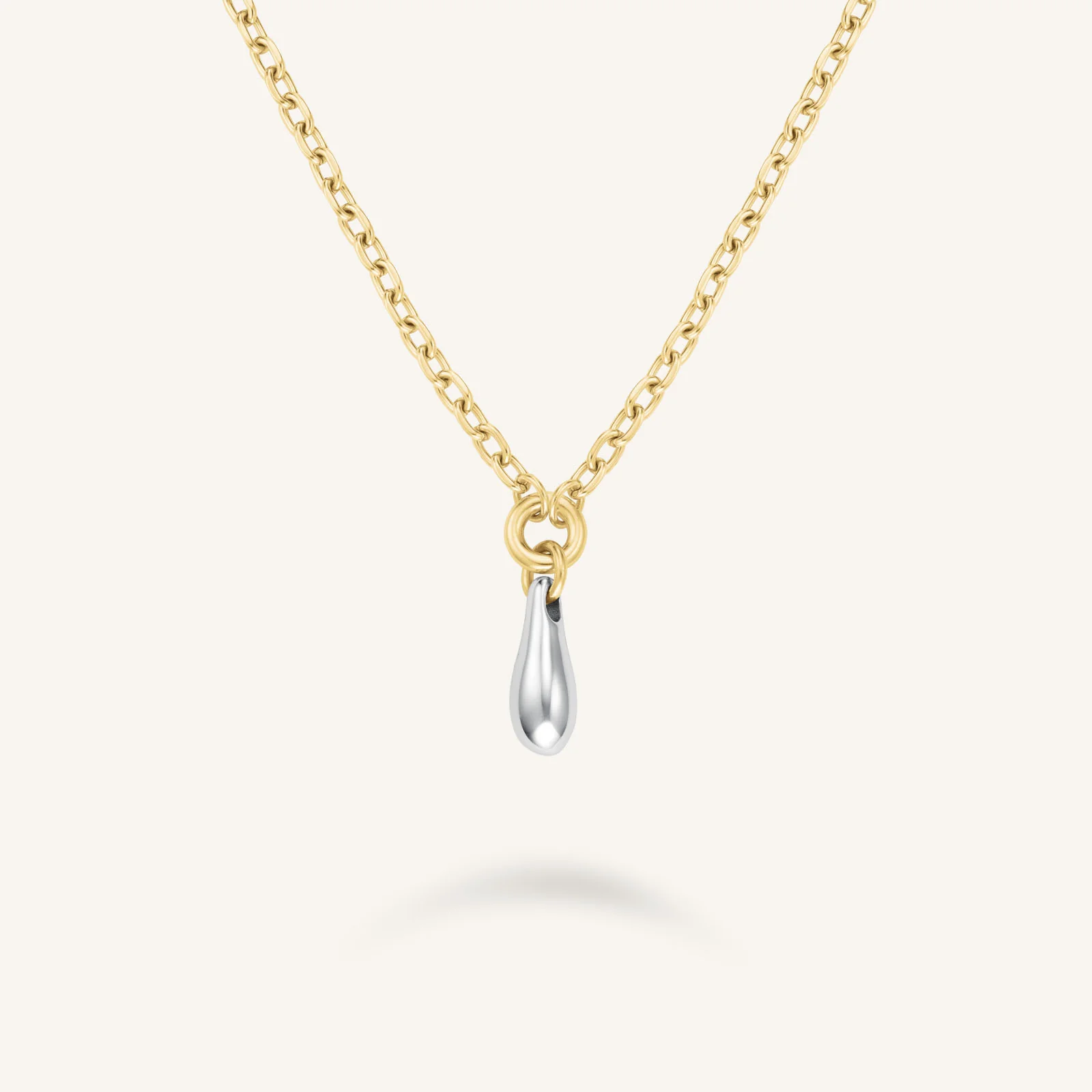 Duotone Drop Necklace