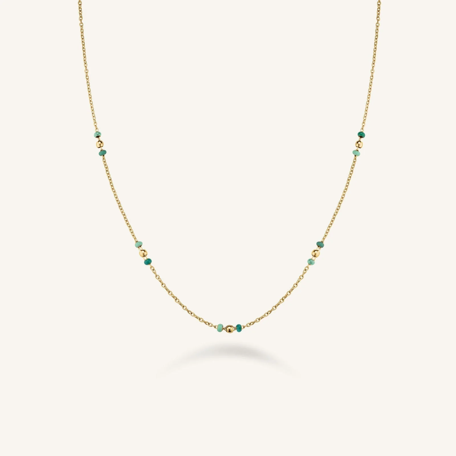 Emerald Dotted Necklace