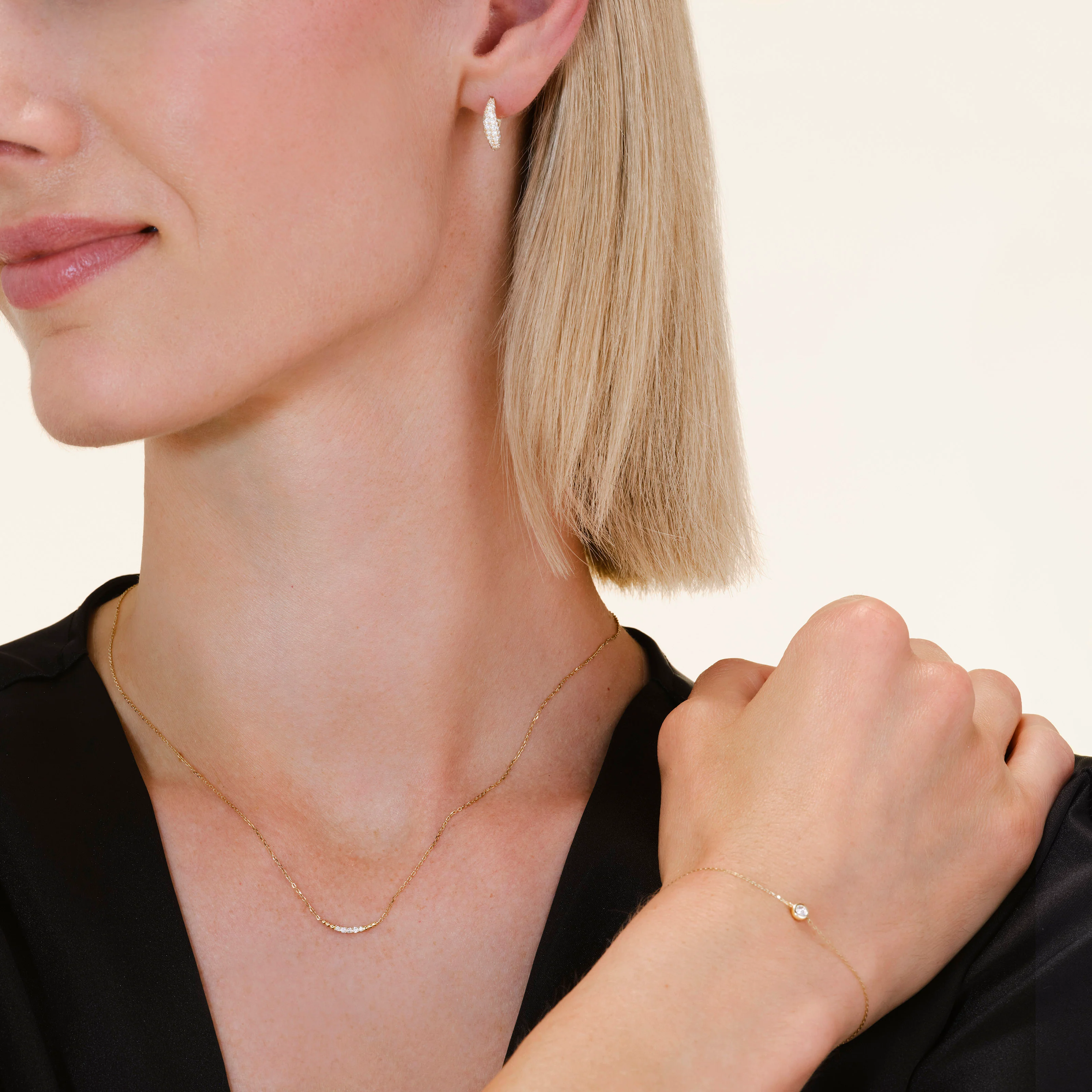 Eterna Pave Hoops - Image 2