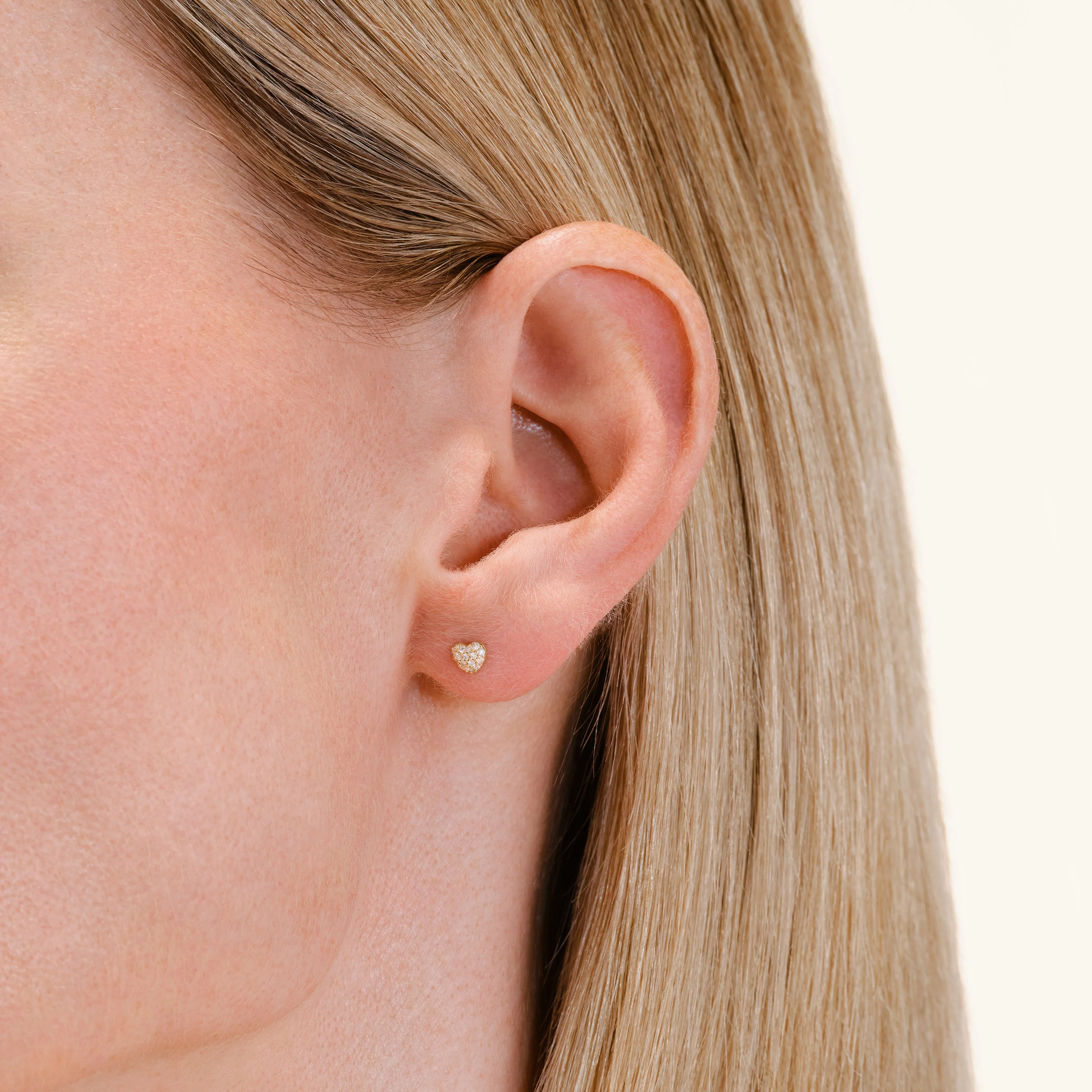 Heart Pave Studs - Image 3