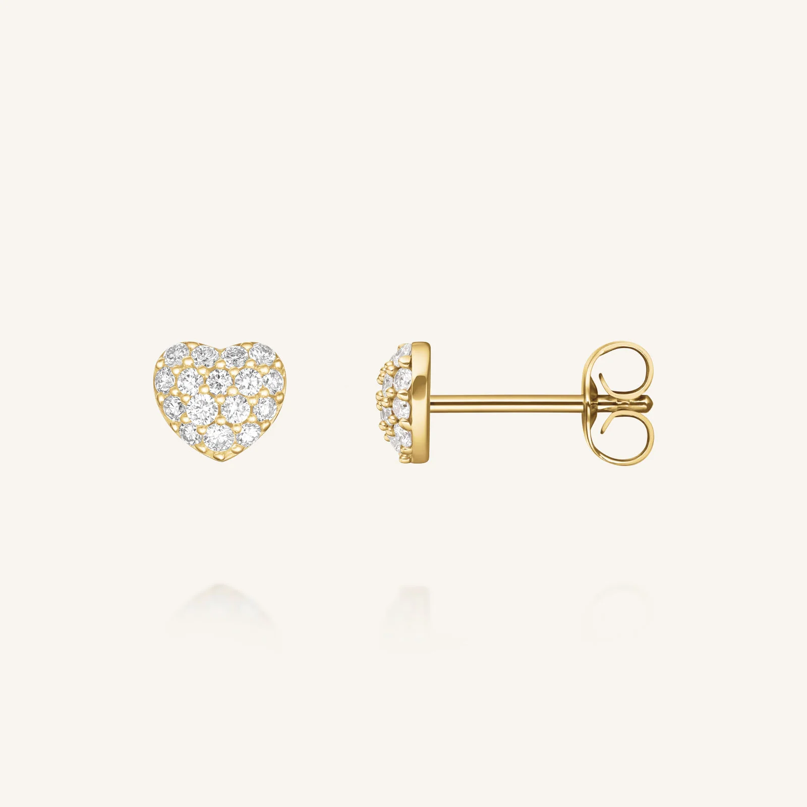 Heart Pave Studs - Image 4