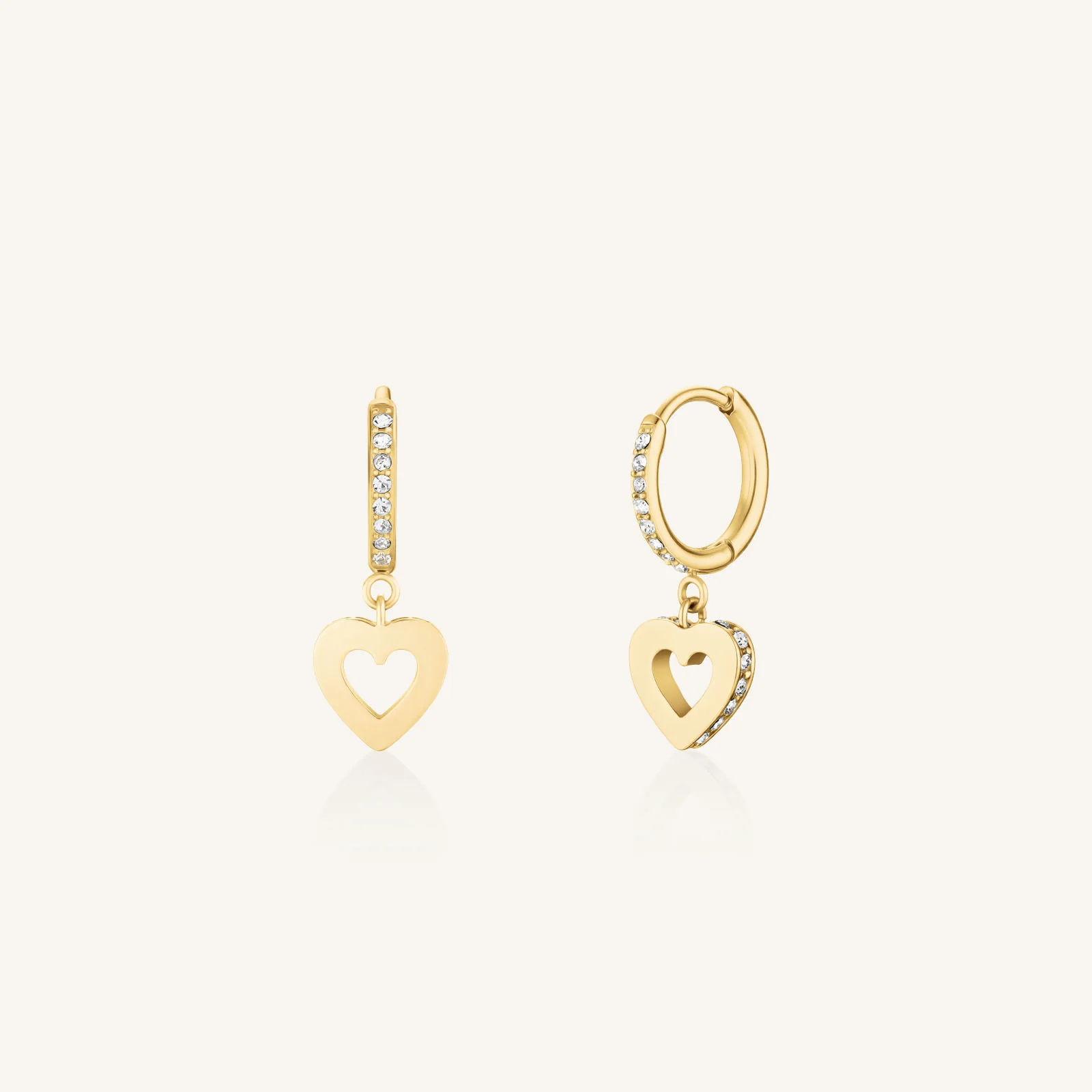 Hollow Heart Hoops