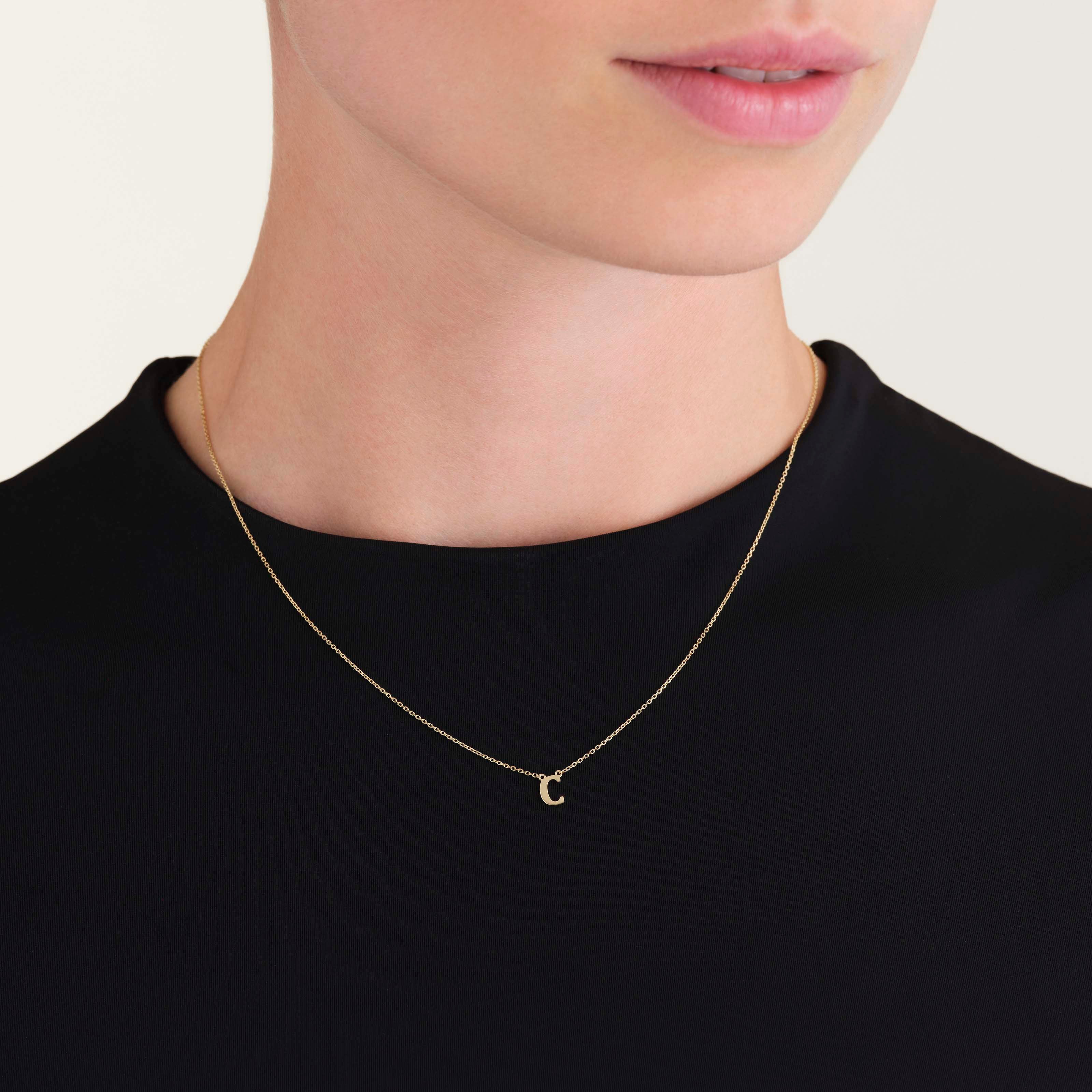 Initial Necklace C - Image 2