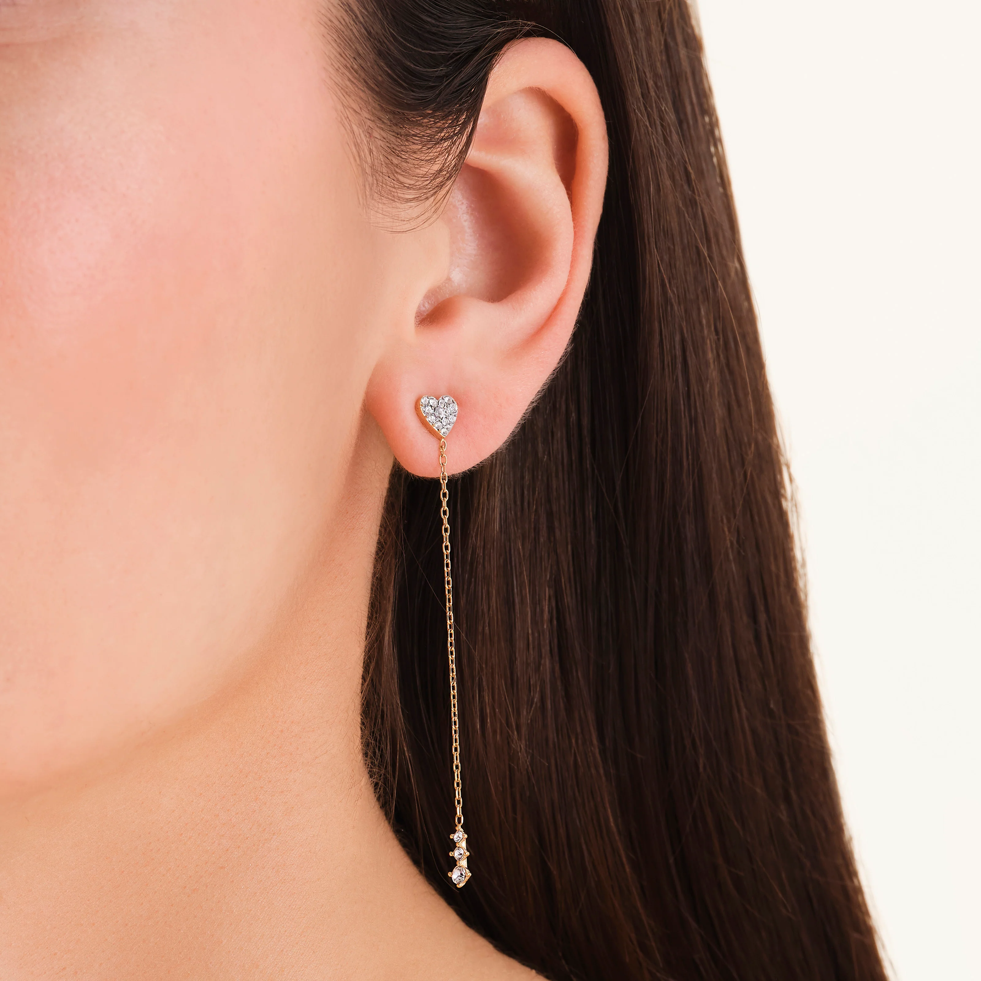 Long Heart Earrings - Image 2