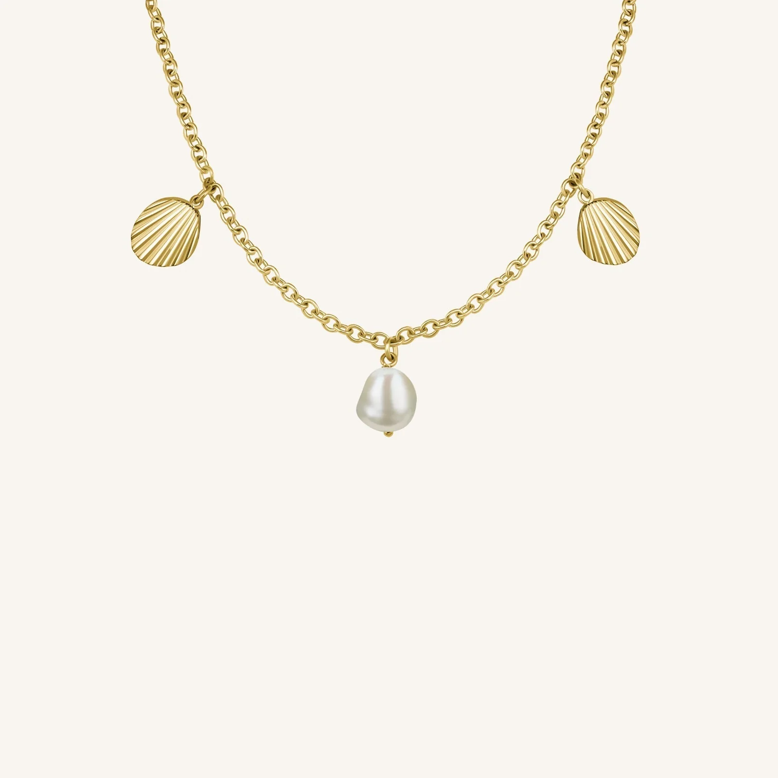 Multi shell and pearl necklace - Image 4