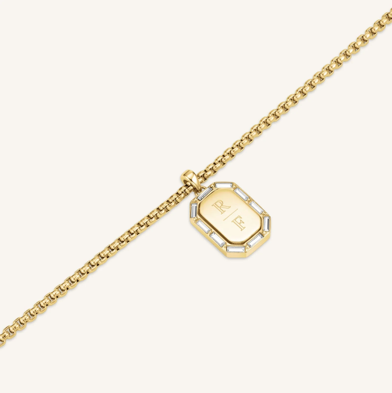 Octagon Baguette Necklace - Image 6