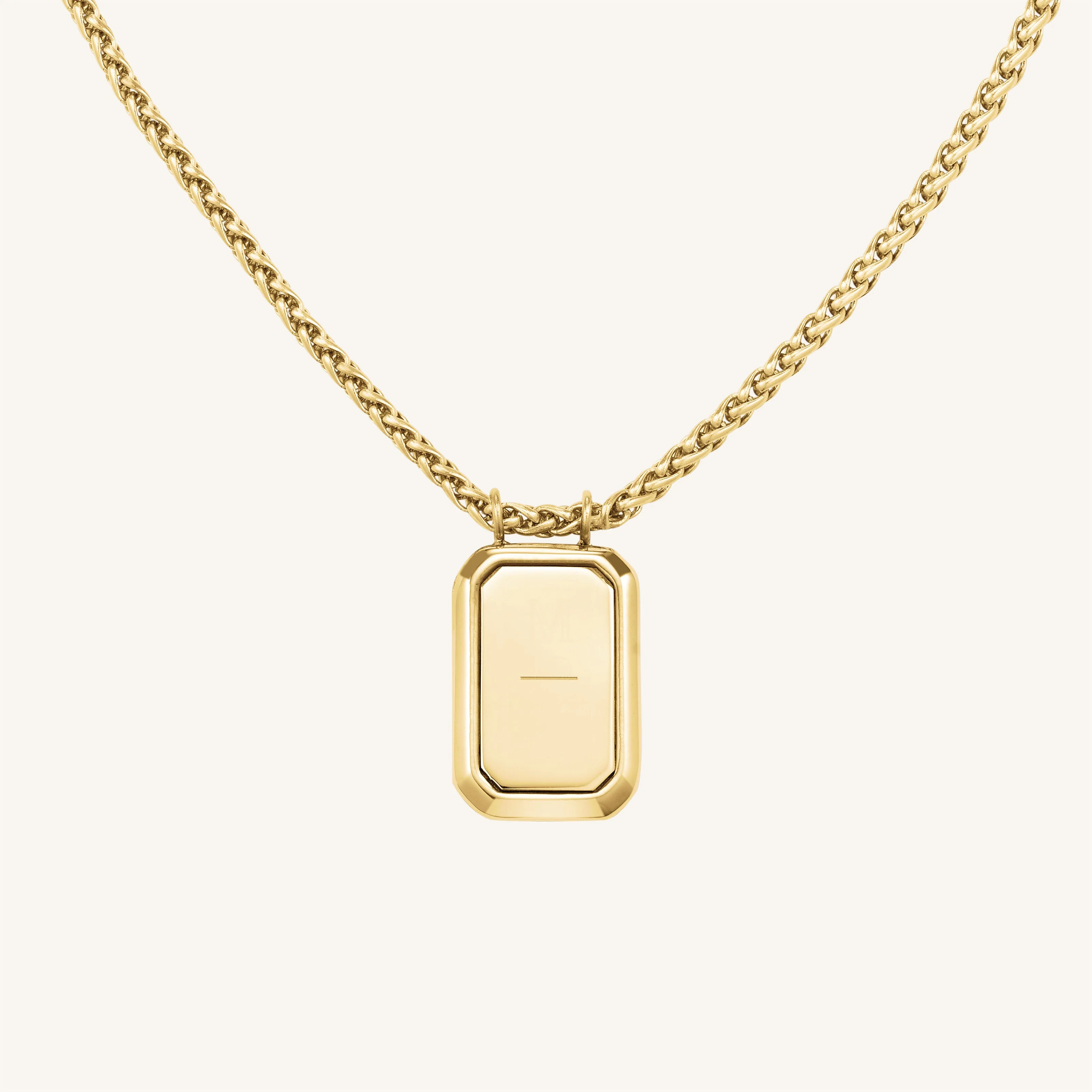 Octagon Pendant Necklace