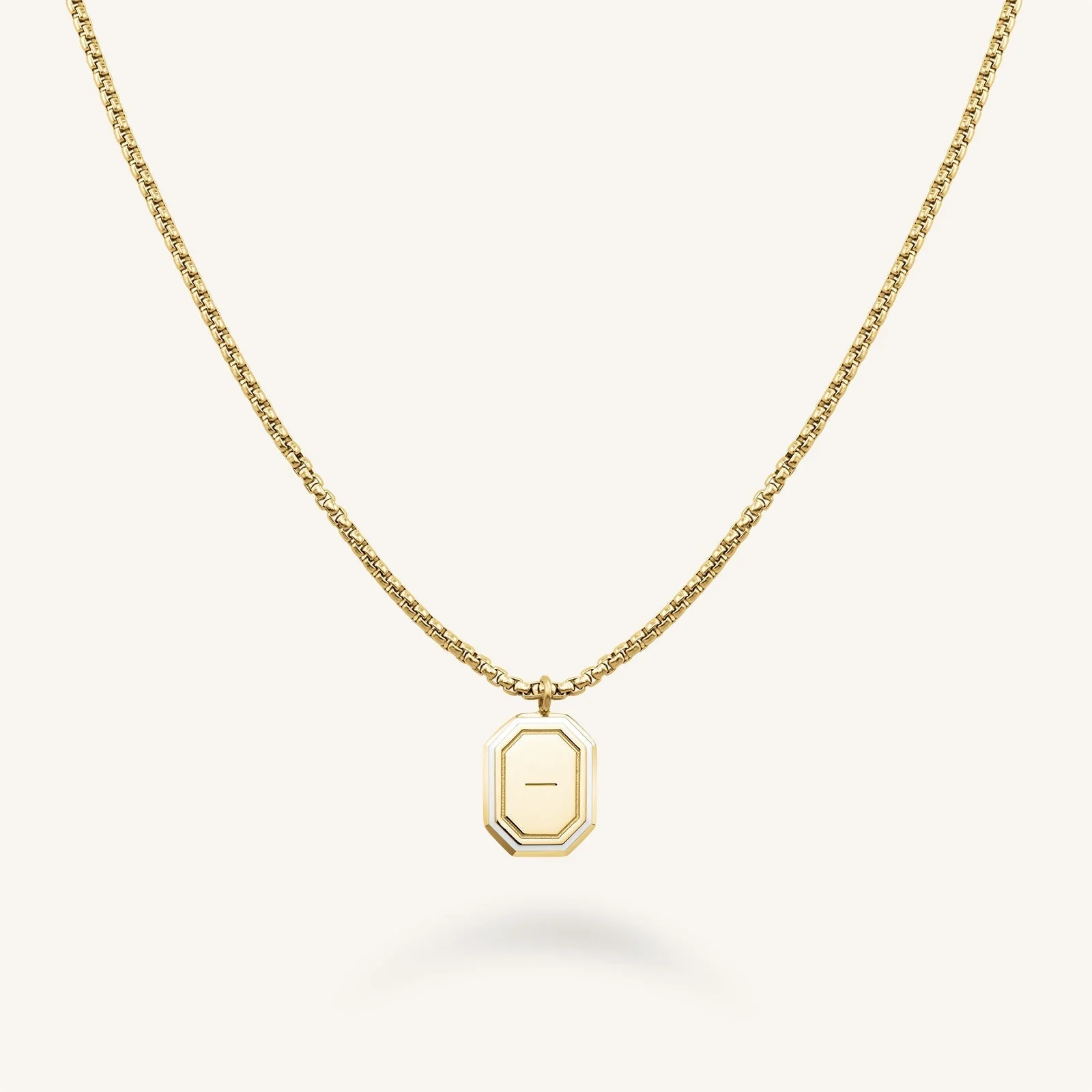 Octagon Enamel Necklace - Image 2