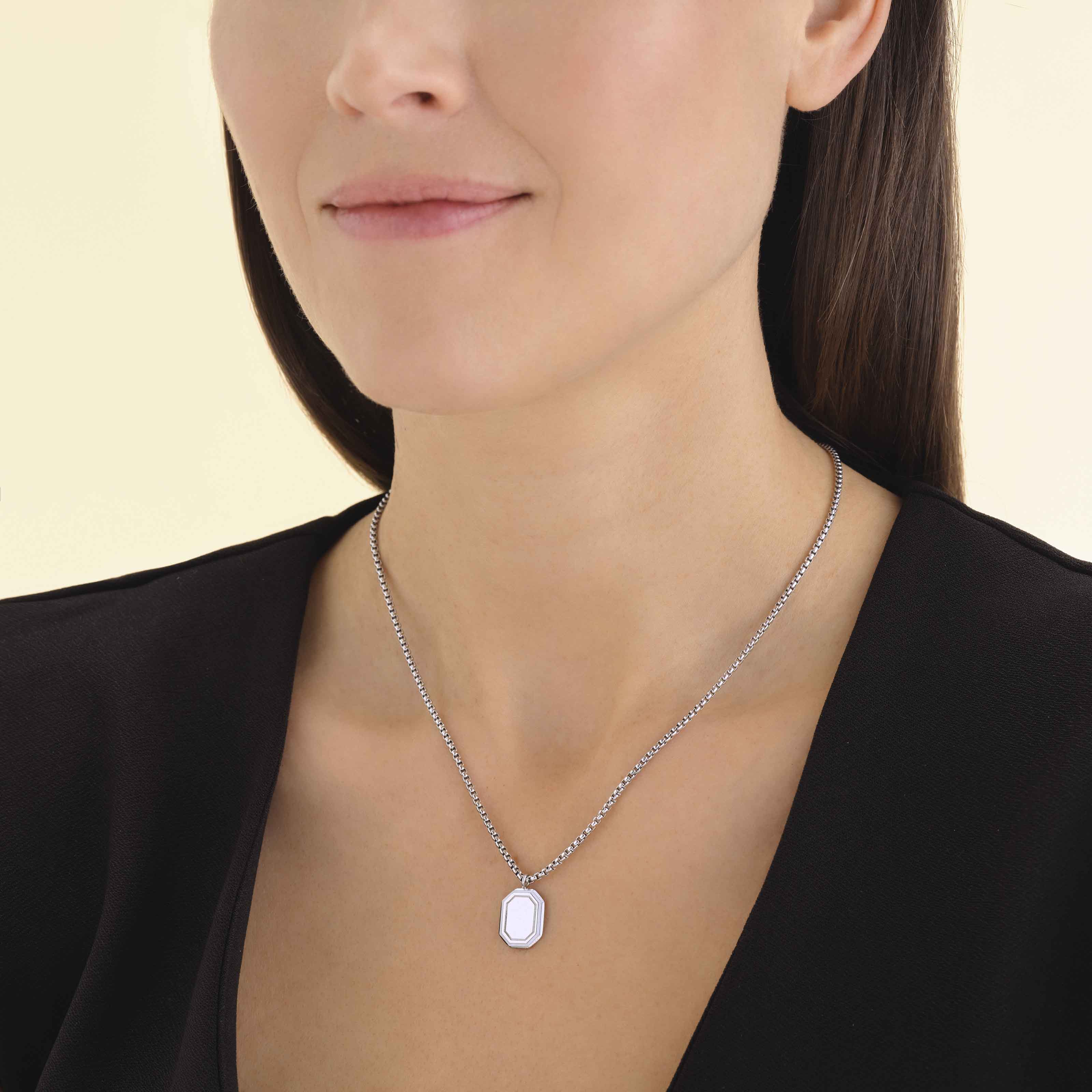 Octagon Enamel Necklace - Image 10