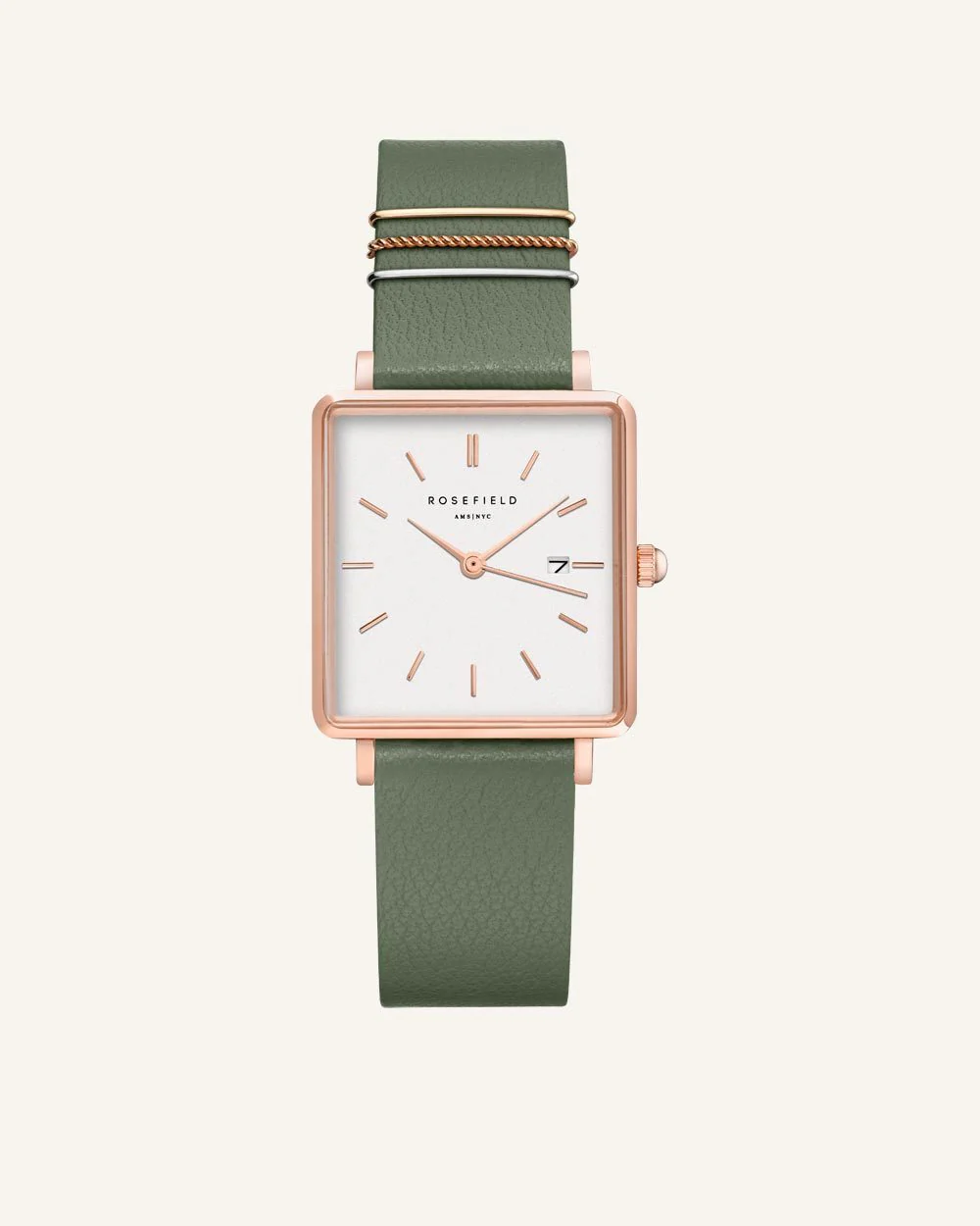 Olive green Rose gold Strap - Image 2