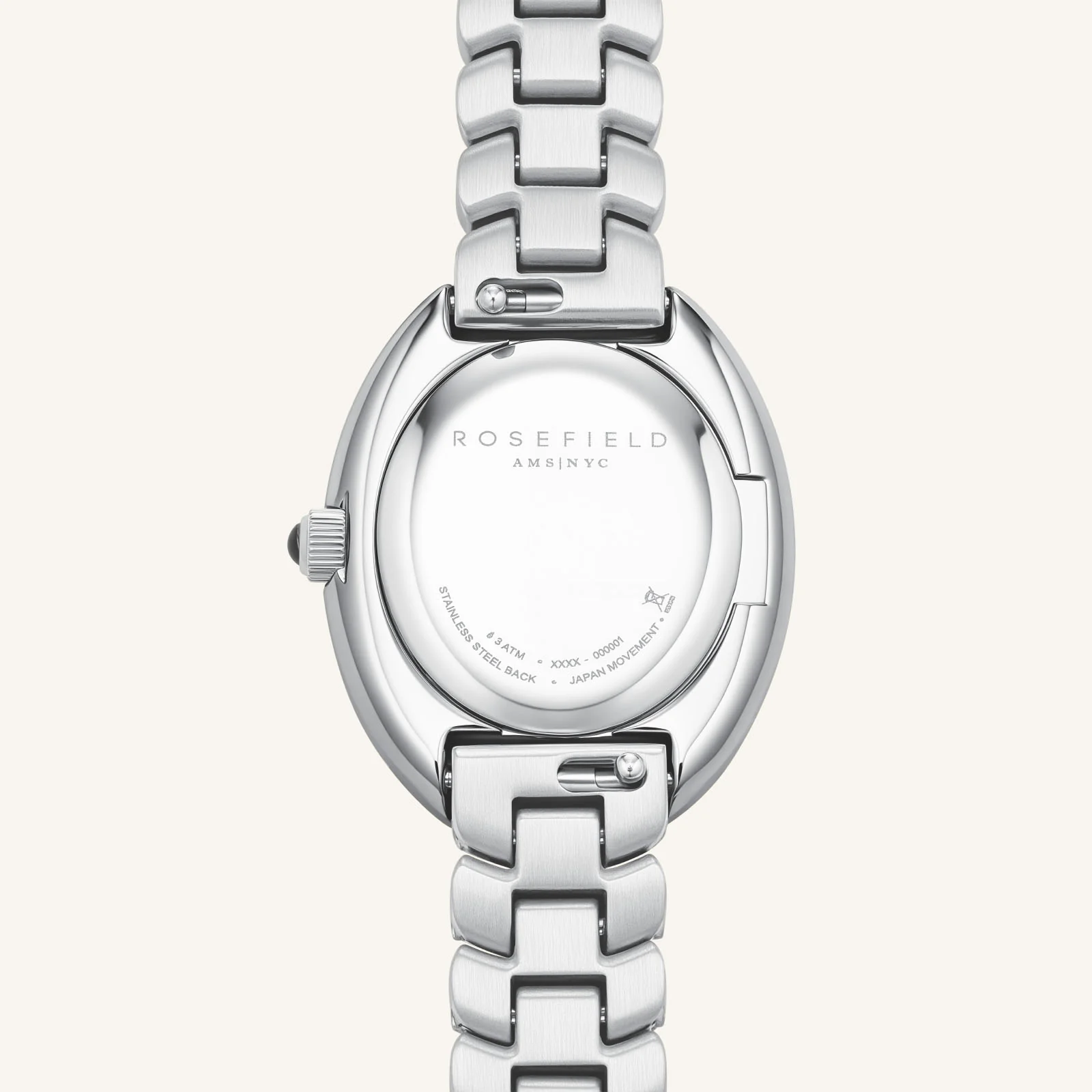 Ovale White Silver - Engraved