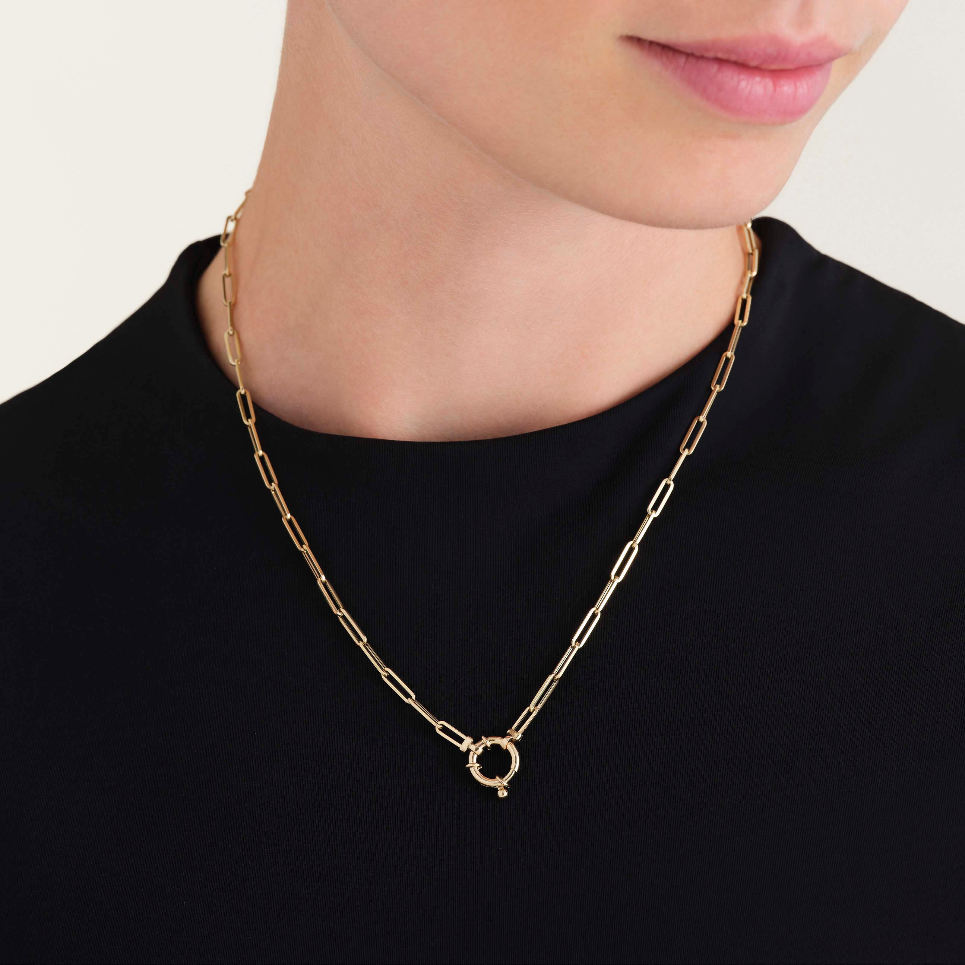 Paper Clip Chain Necklace - Image 2