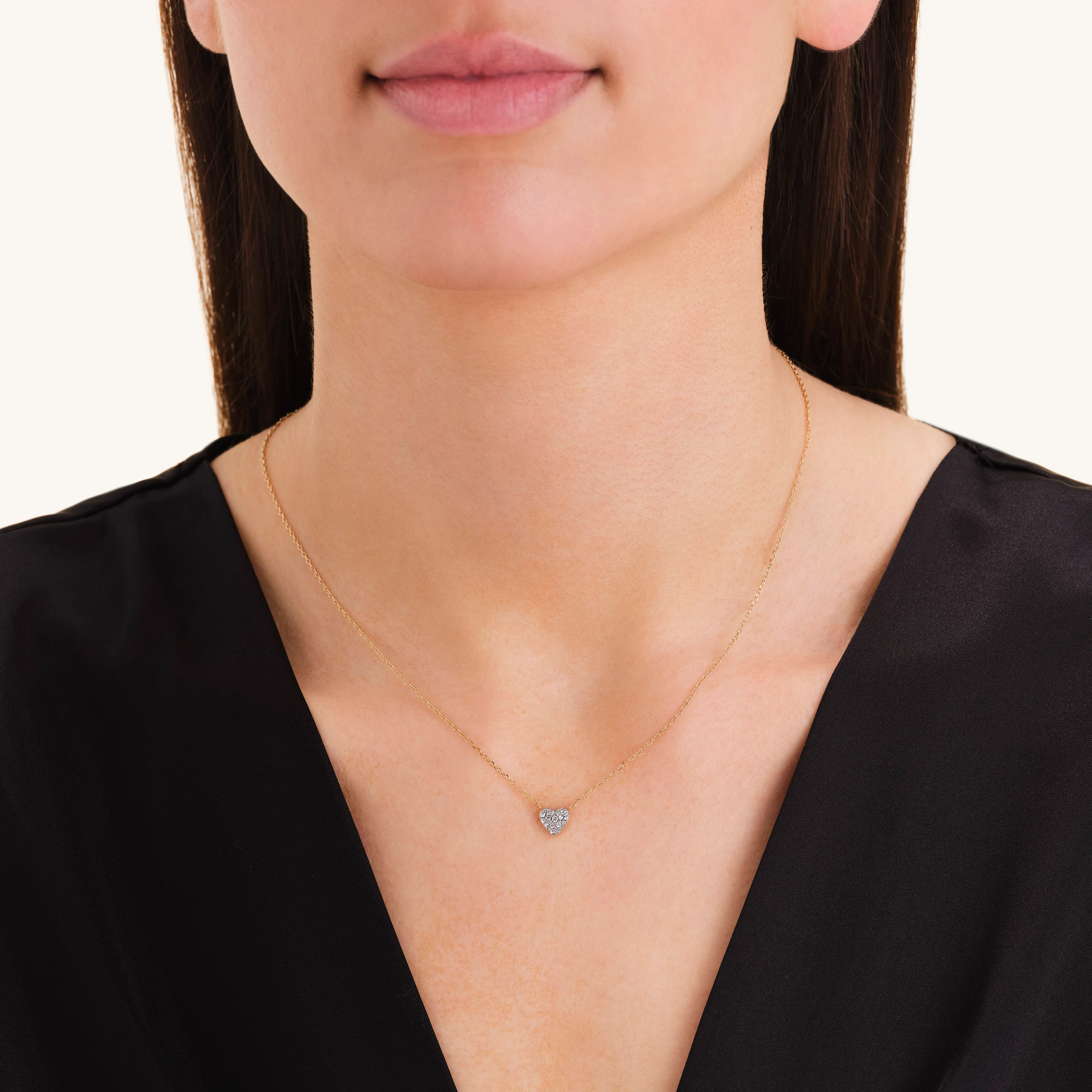 Pavé Heart Necklace - Image 2