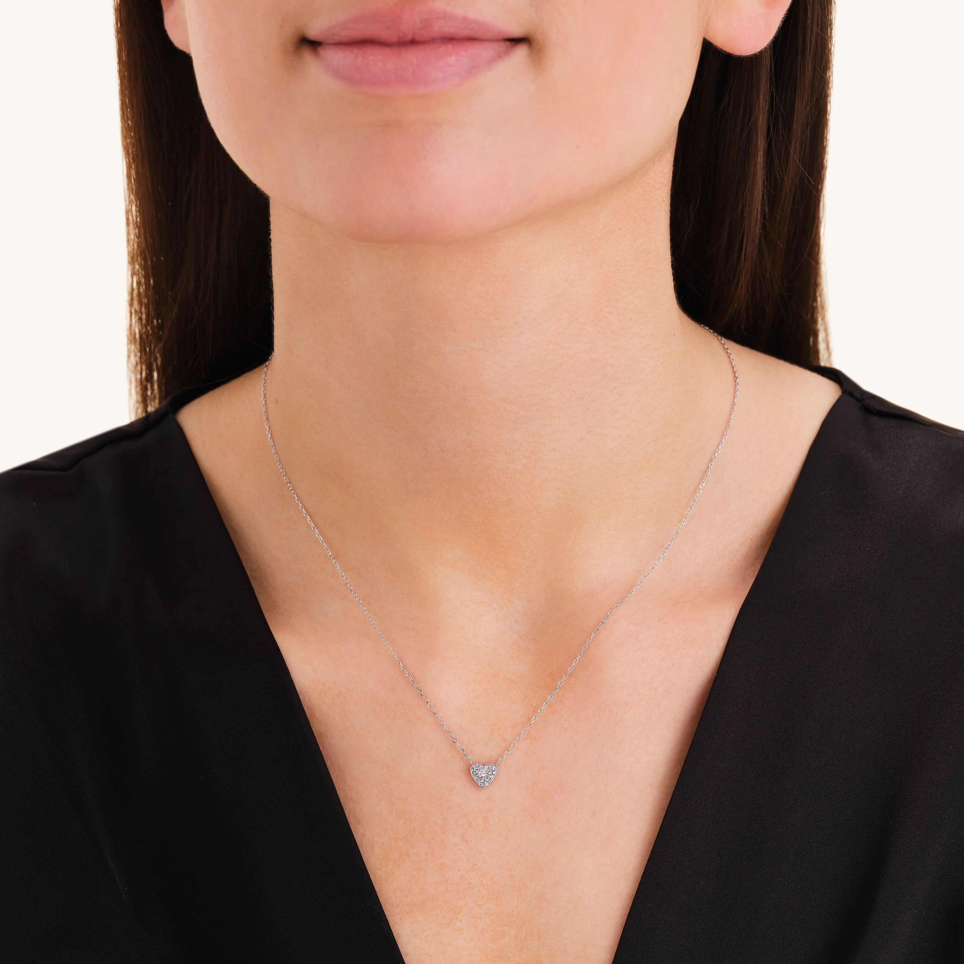 Pavé Heart Necklace - Image 7
