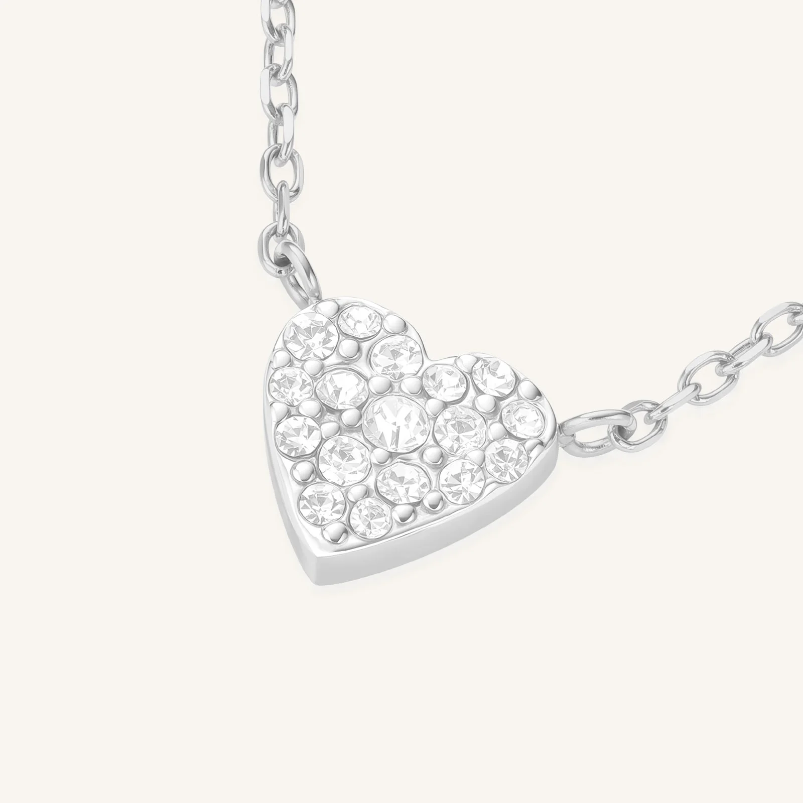 Pavé Heart Necklace - Image 8