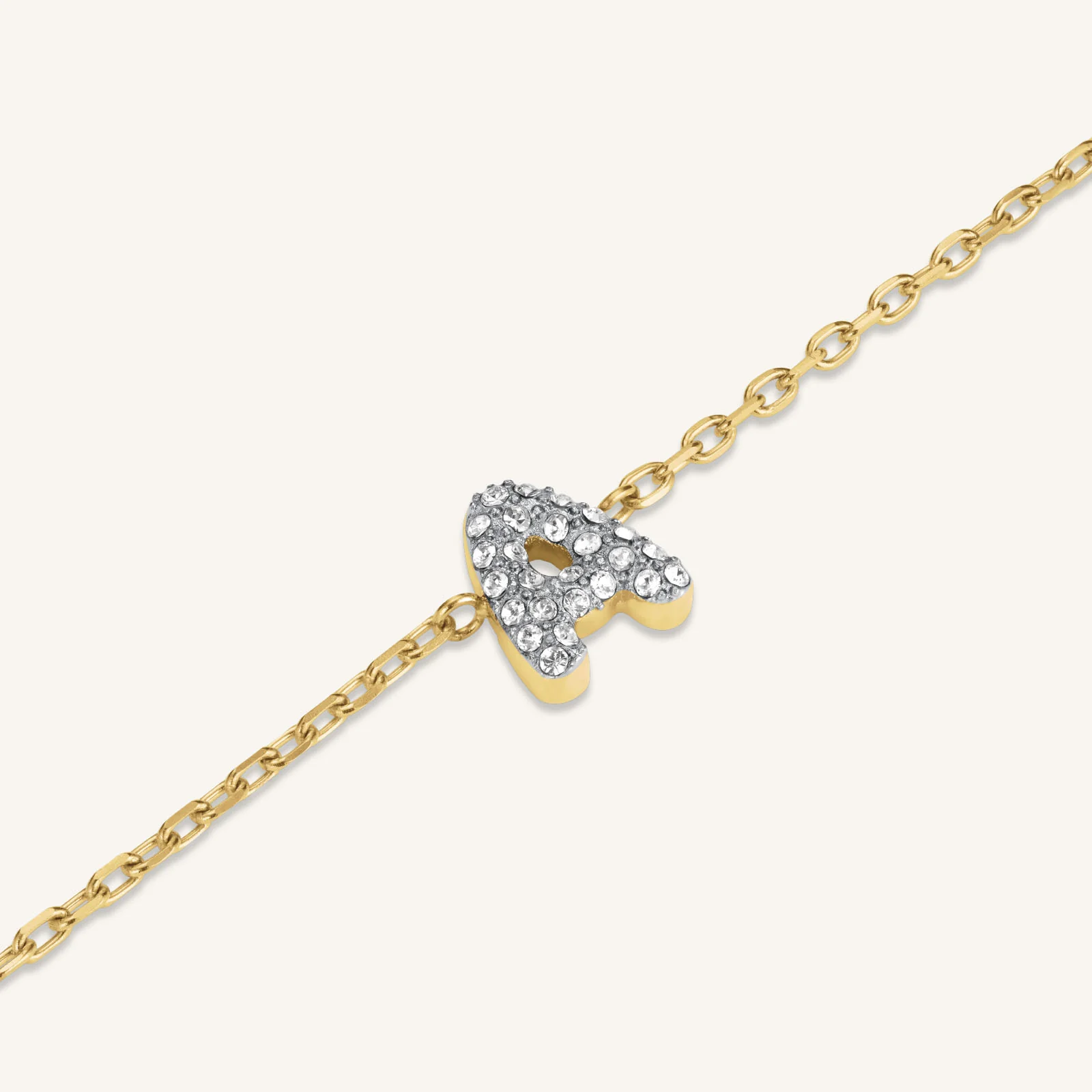 Crystal Letter A Bracelet - Image 3