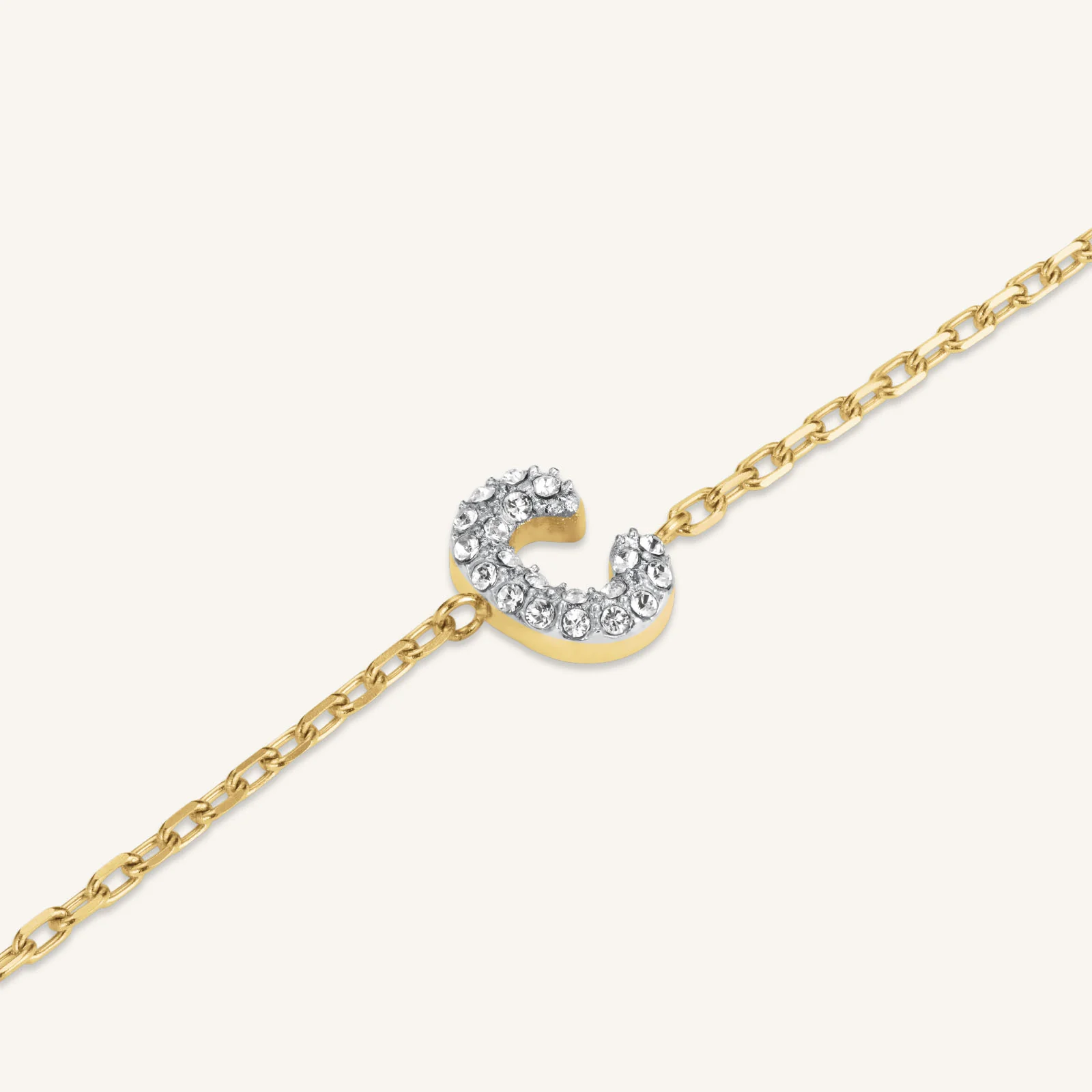Crystal Letter C Bracelet - Image 3