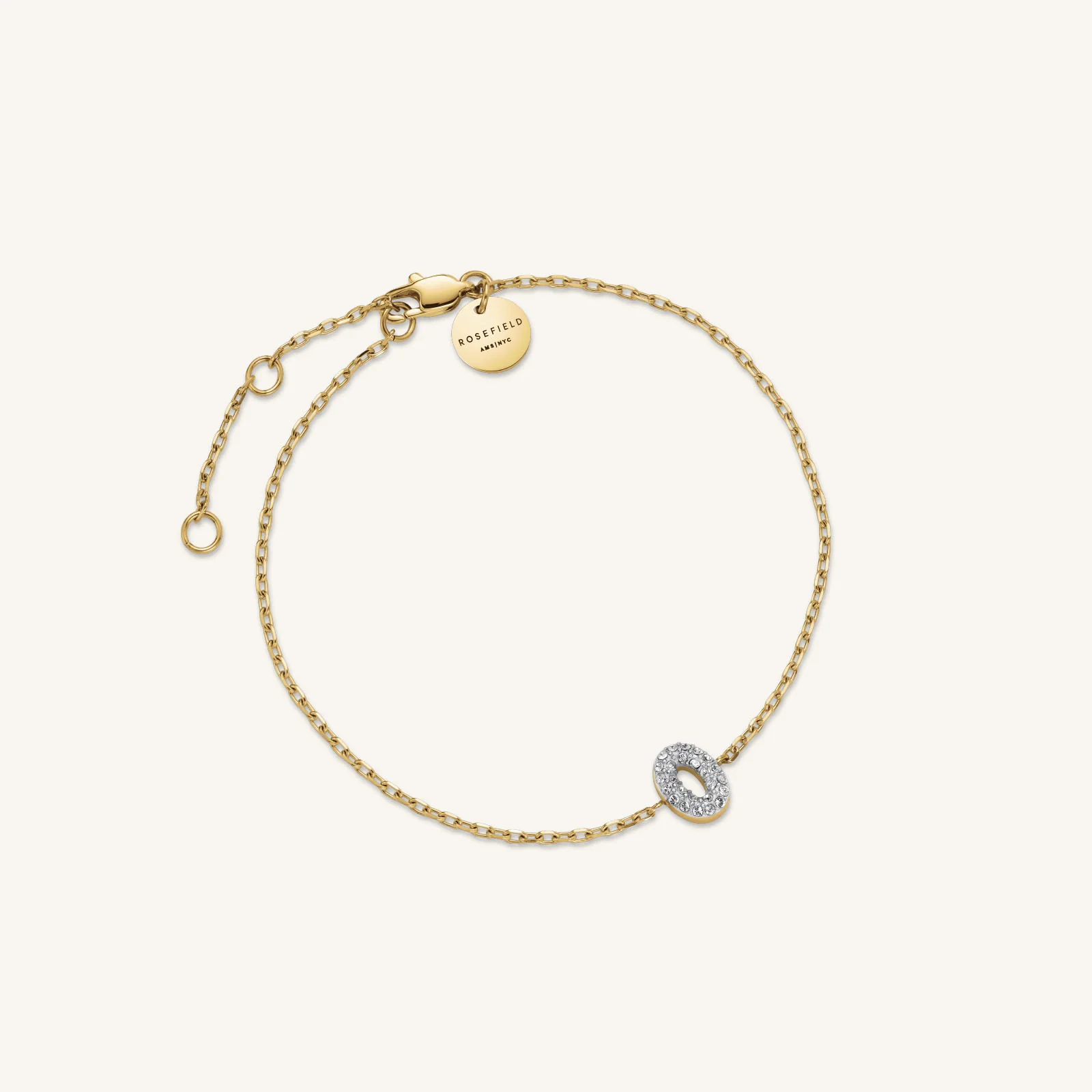 Crystal Letter O Bracelet