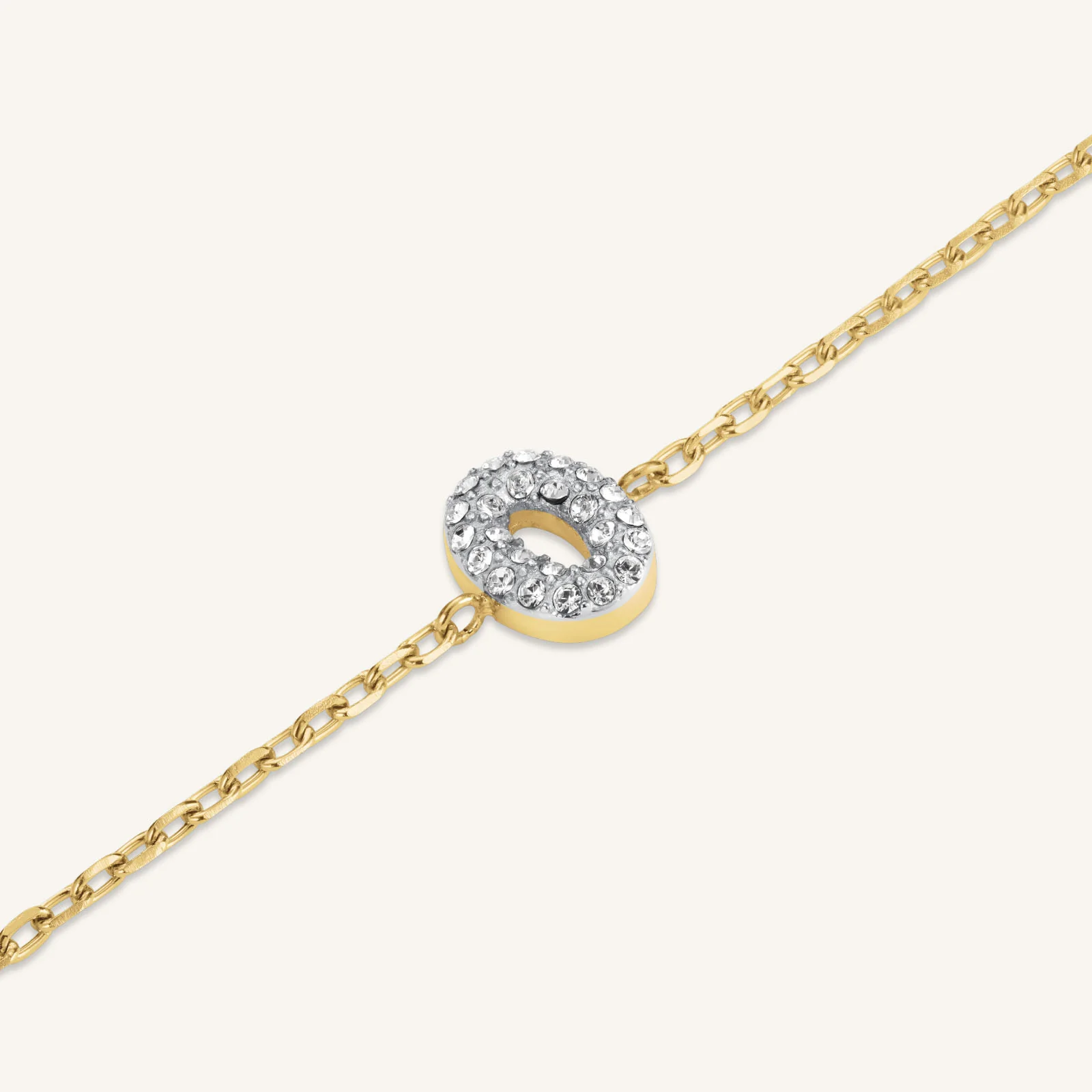 Crystal Letter O Bracelet - Image 3
