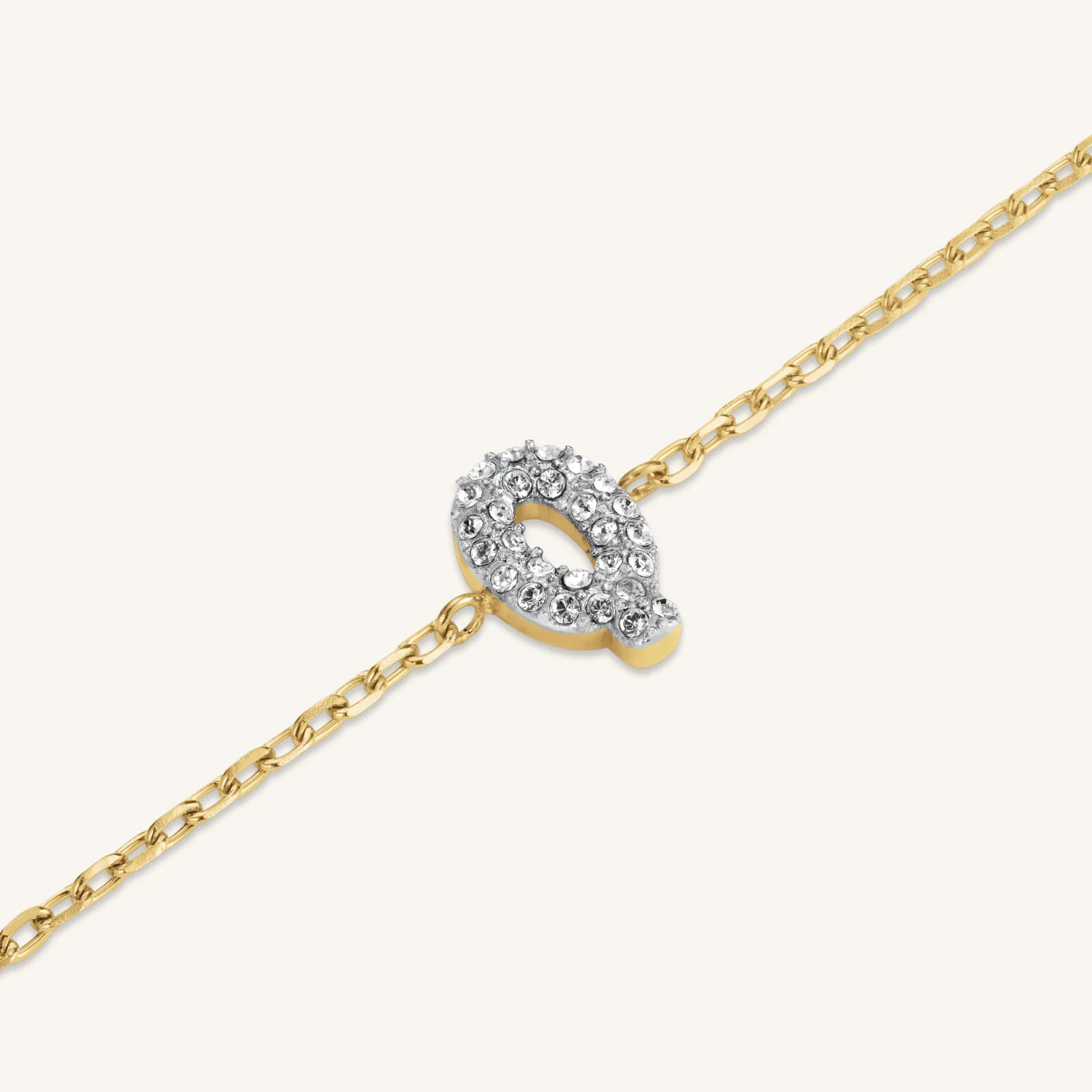 Crystal Letter Q Bracelet - Image 3