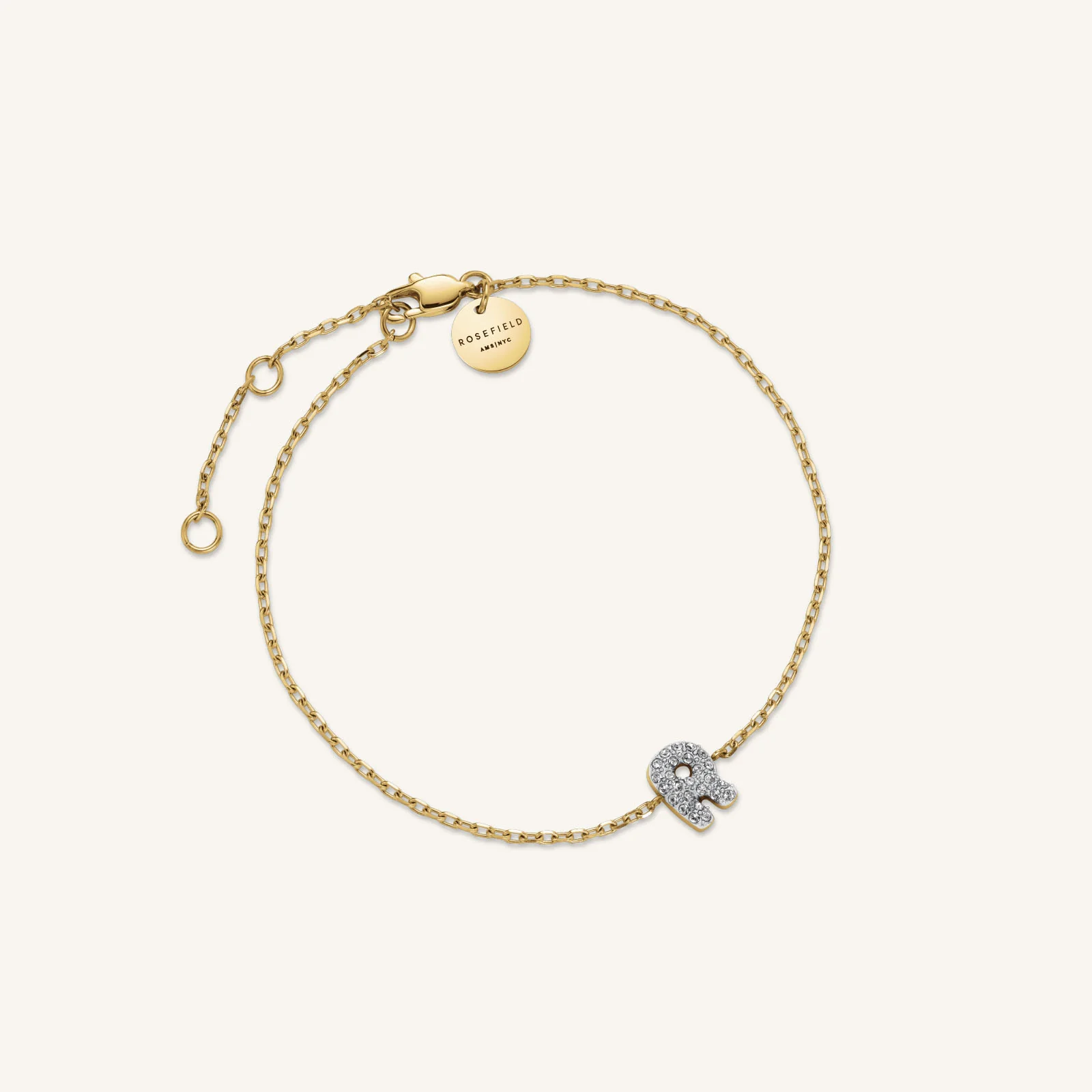 Crystal Letter R Bracelet