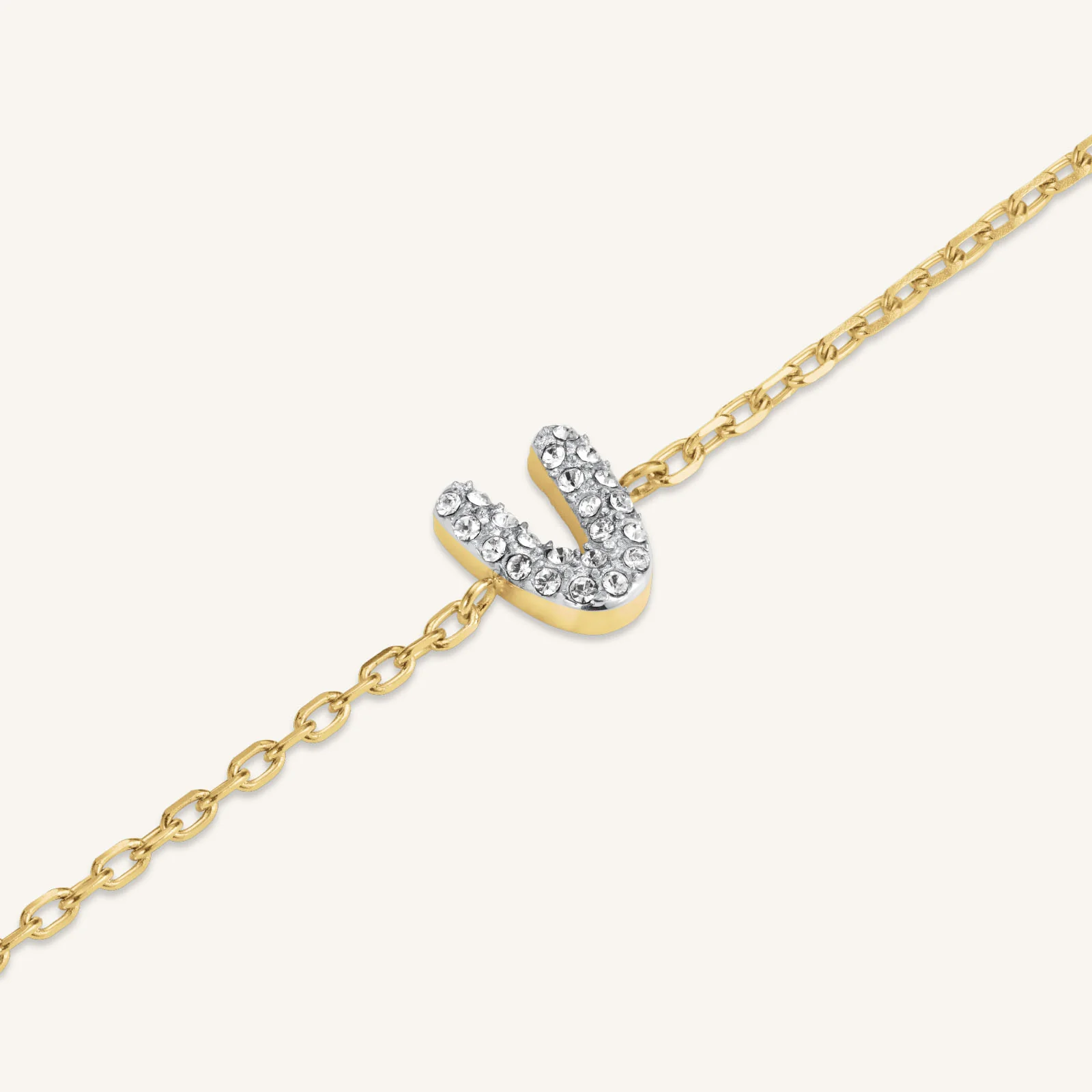 Crystal Letter V Bracelet - Image 2