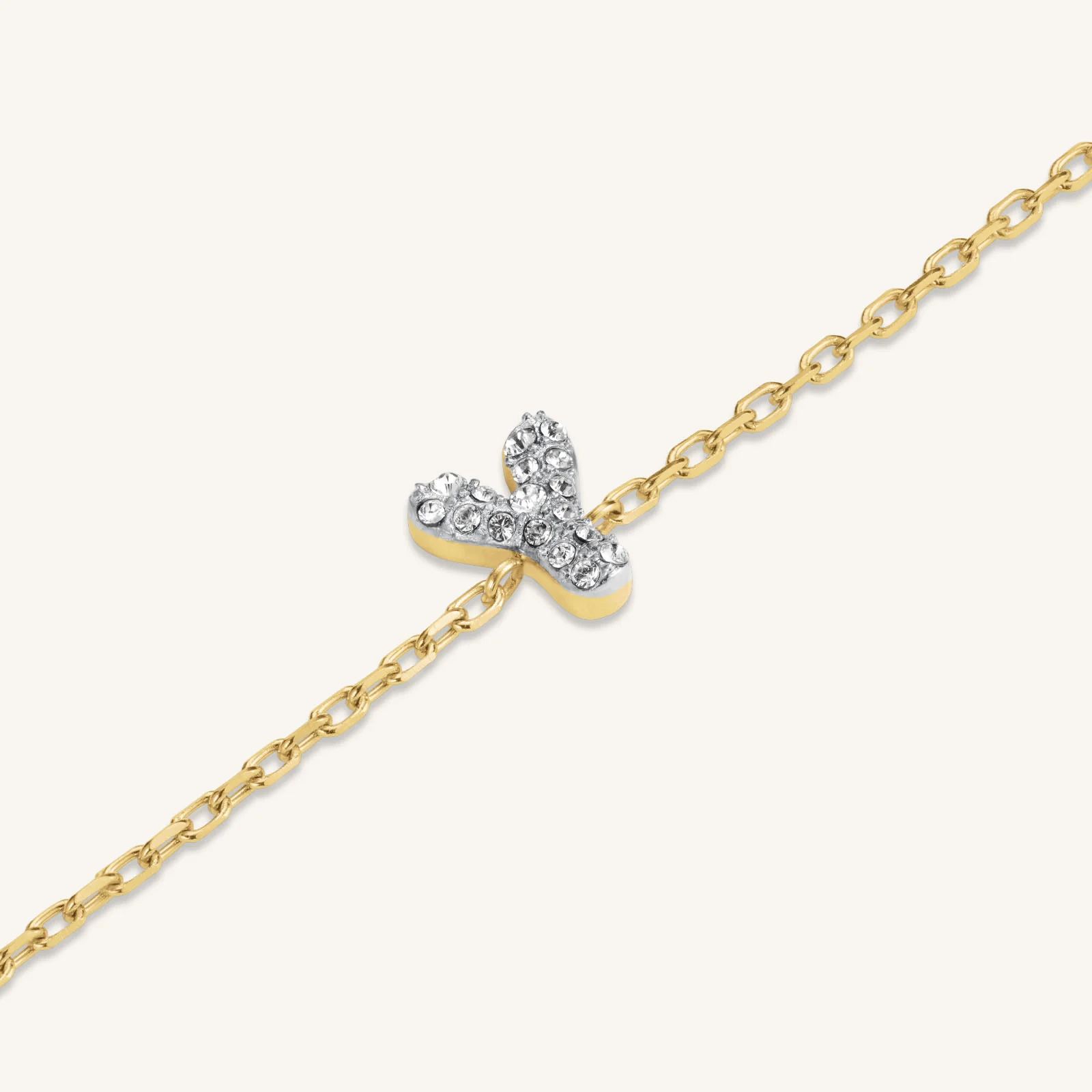 Crystal Letter Y Bracelet - Image 4