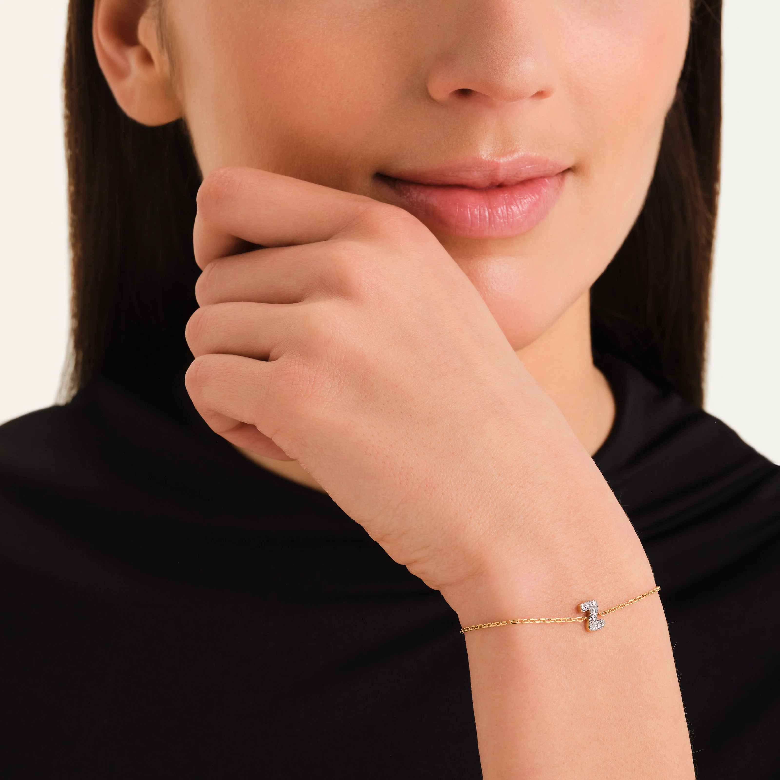 Crystal Letter Z Bracelet - Image 2