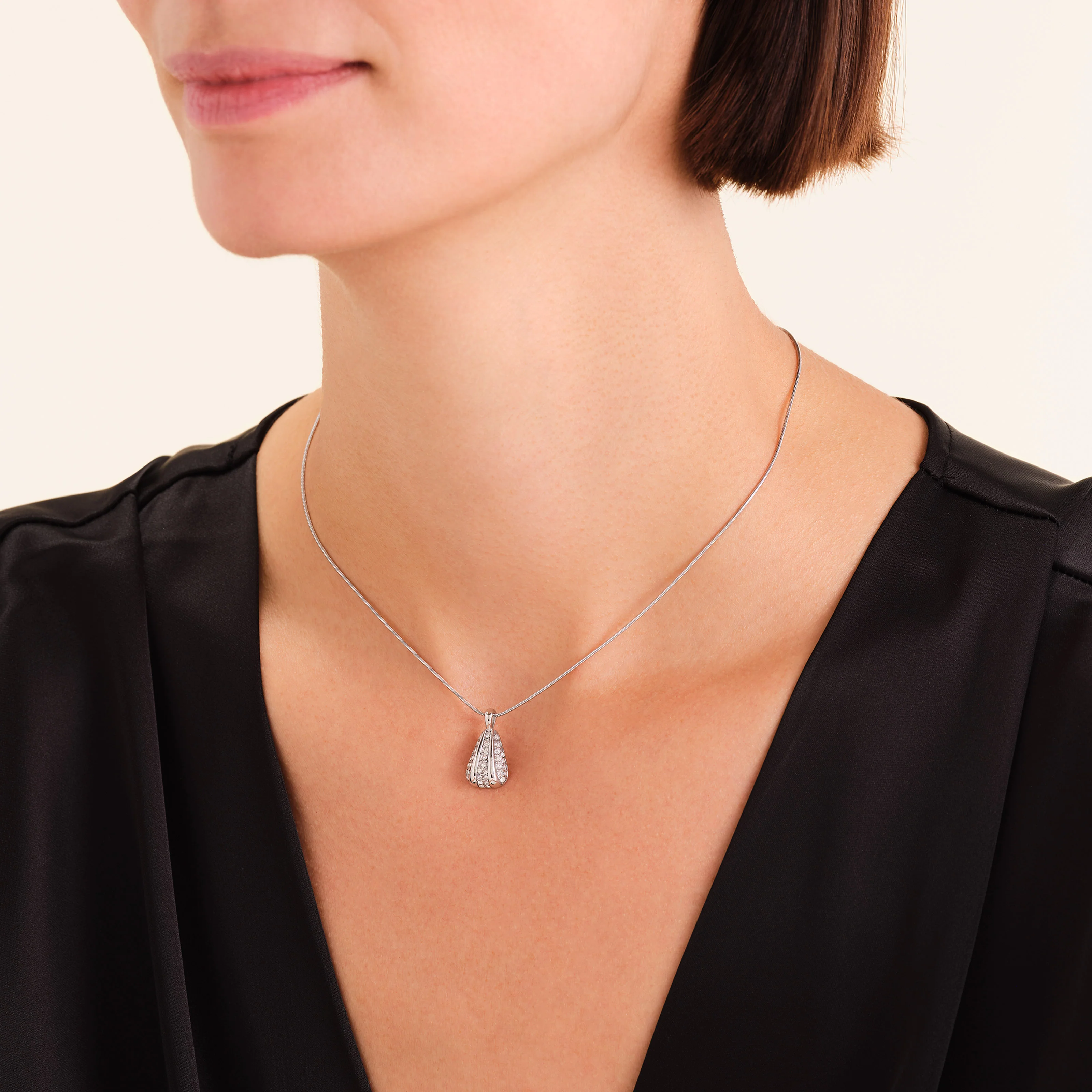 Pave Striped Necklace - Image 7