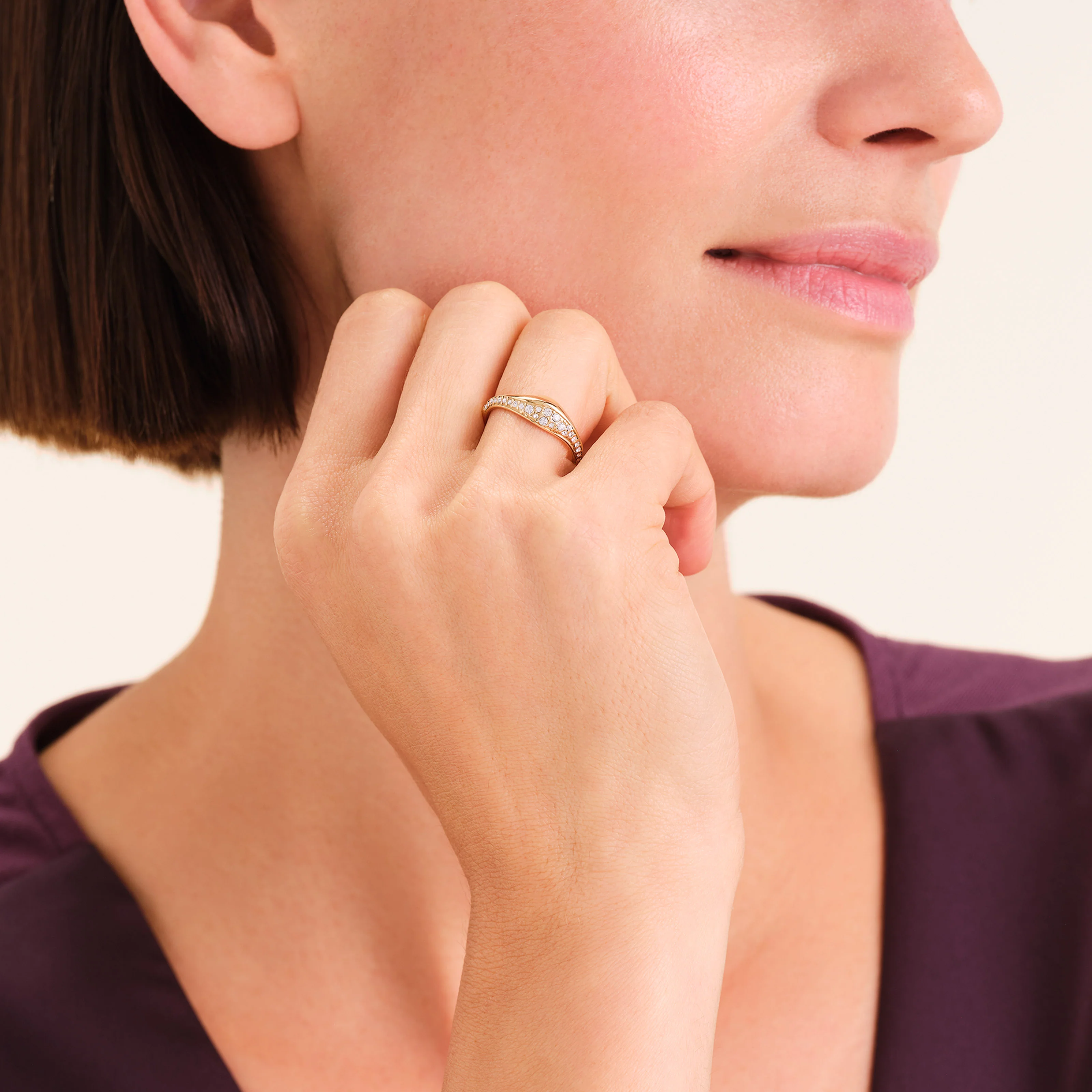 Pave Wave Ring - Image 2