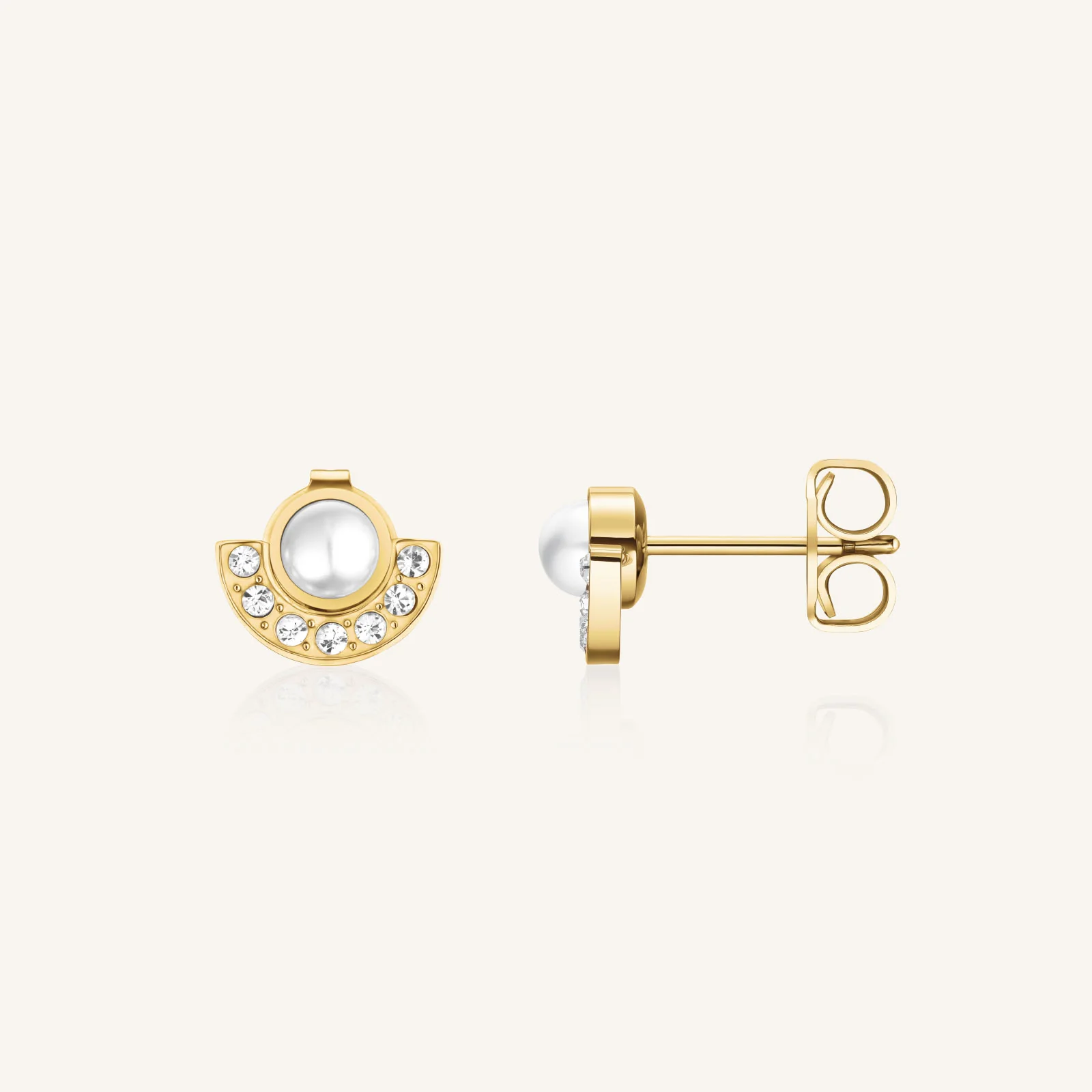 Pearl Halo Studs - Image 3