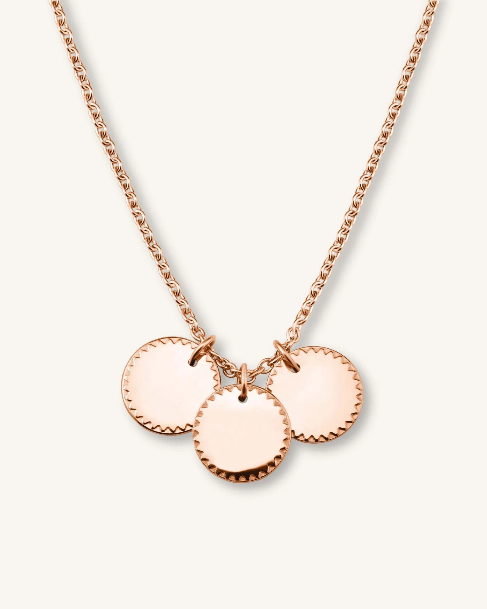 3 Coin Charm Necklace - Image 3