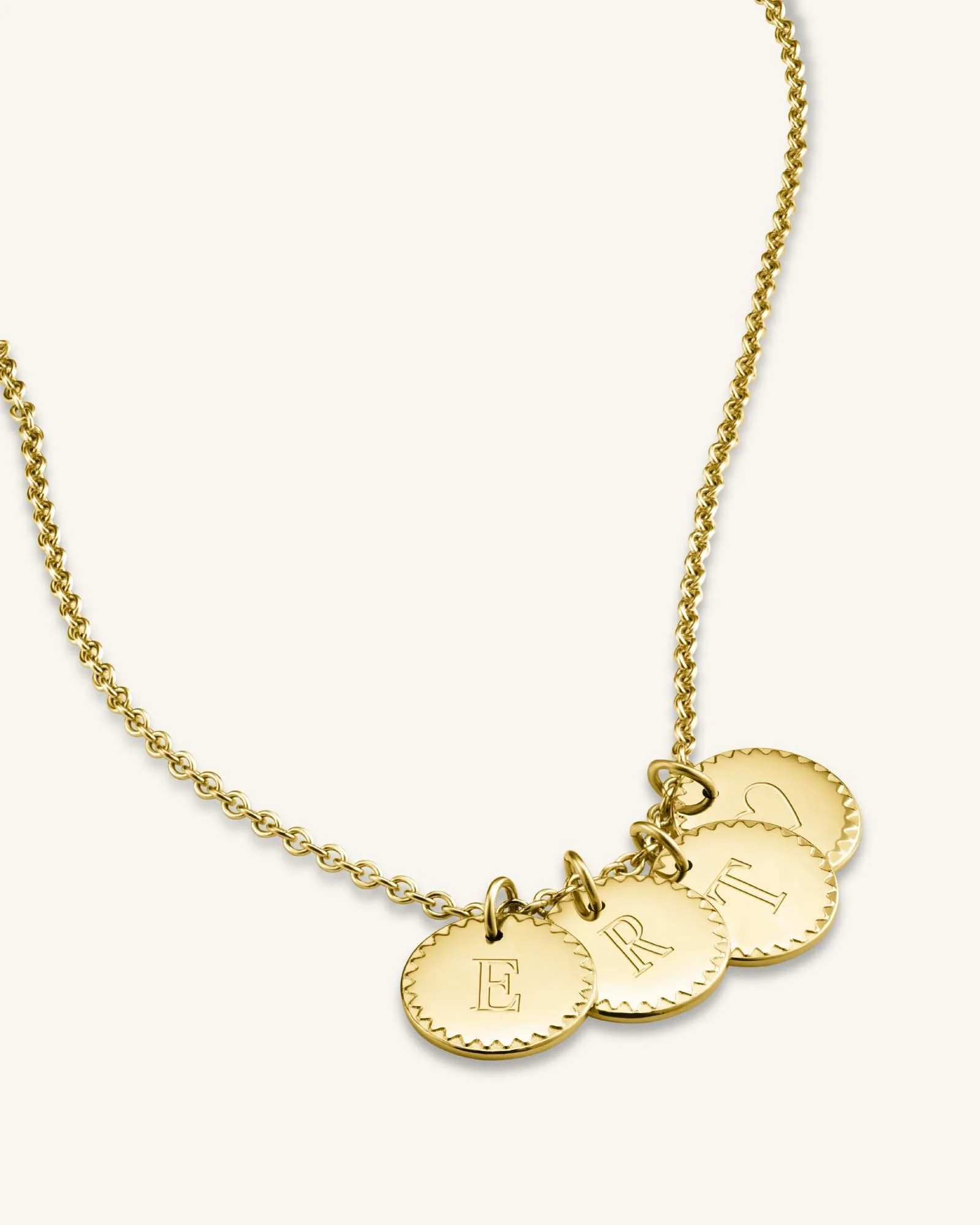 4 Coin Charm Necklace - Image 4