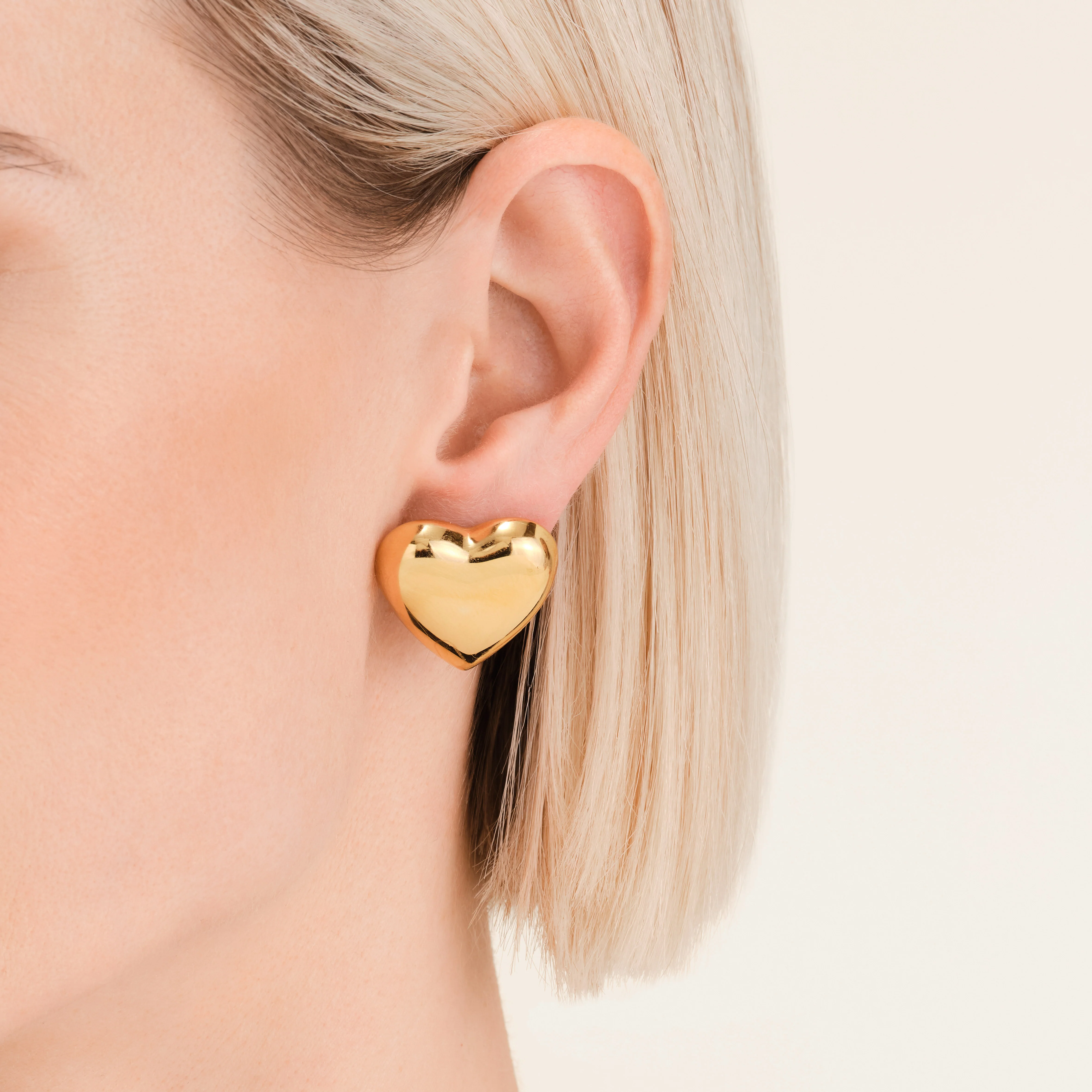 Puffy Heart Studs - Image 2