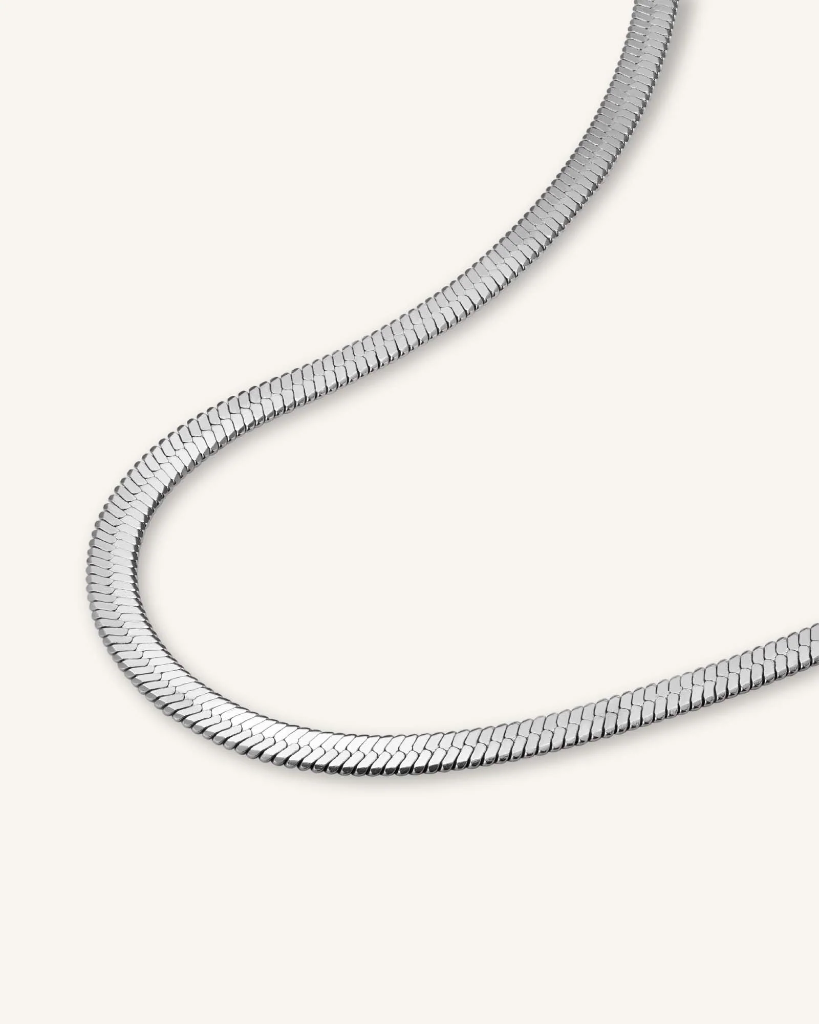 Snake Necklace Silver - Image 3