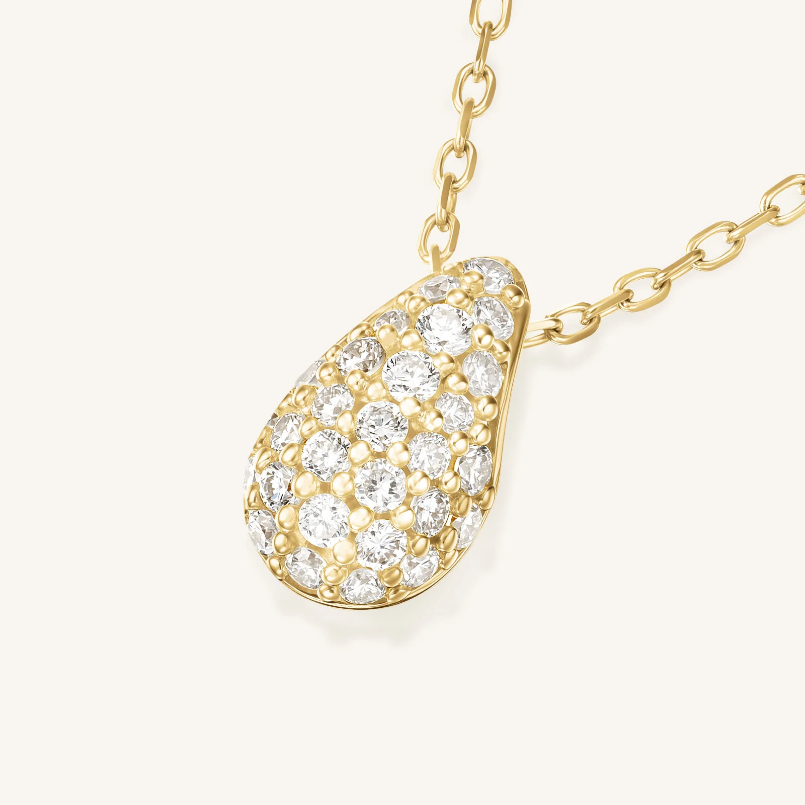 Teardrop Pave Necklace - Image 3