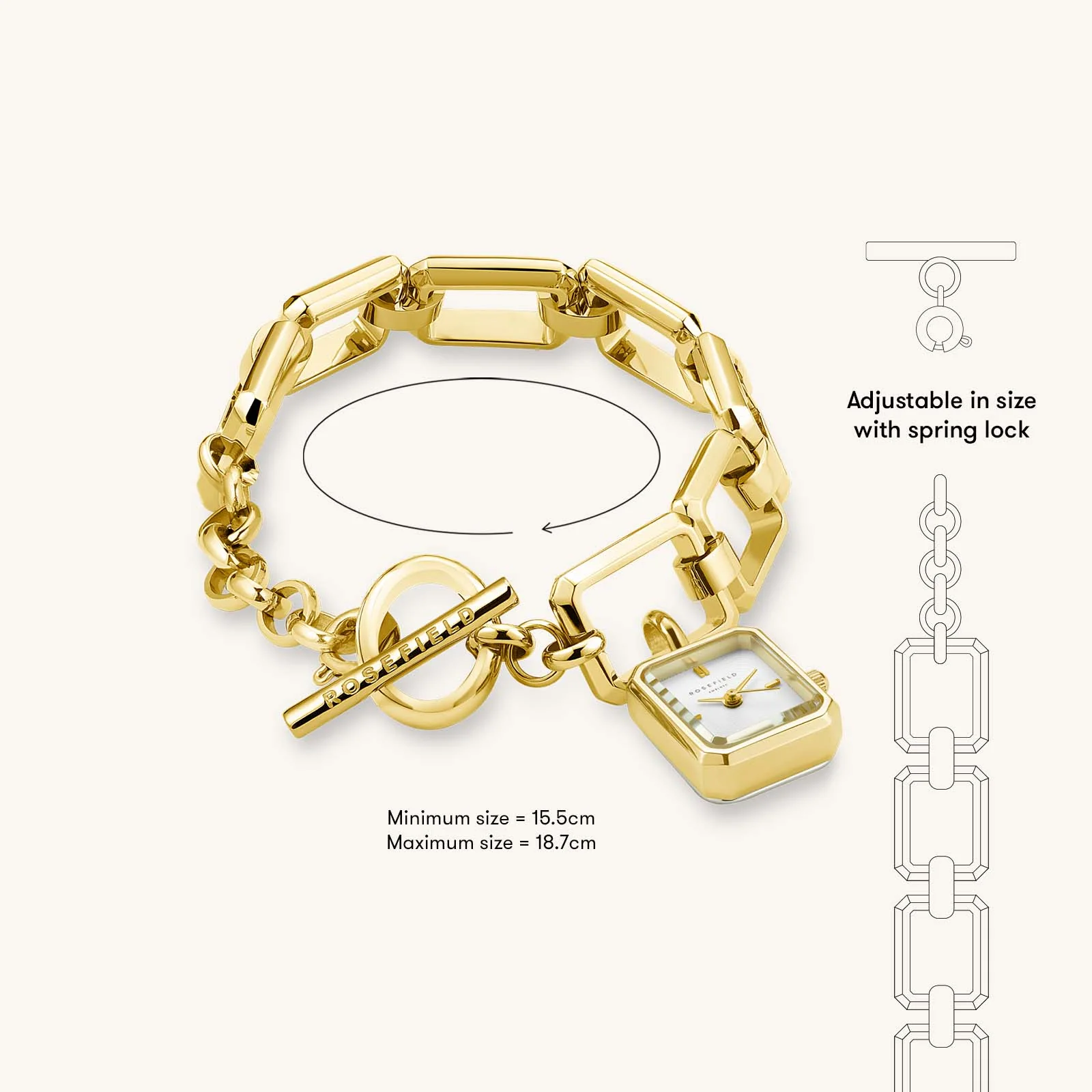 Octagon Chain Gold - Image 3