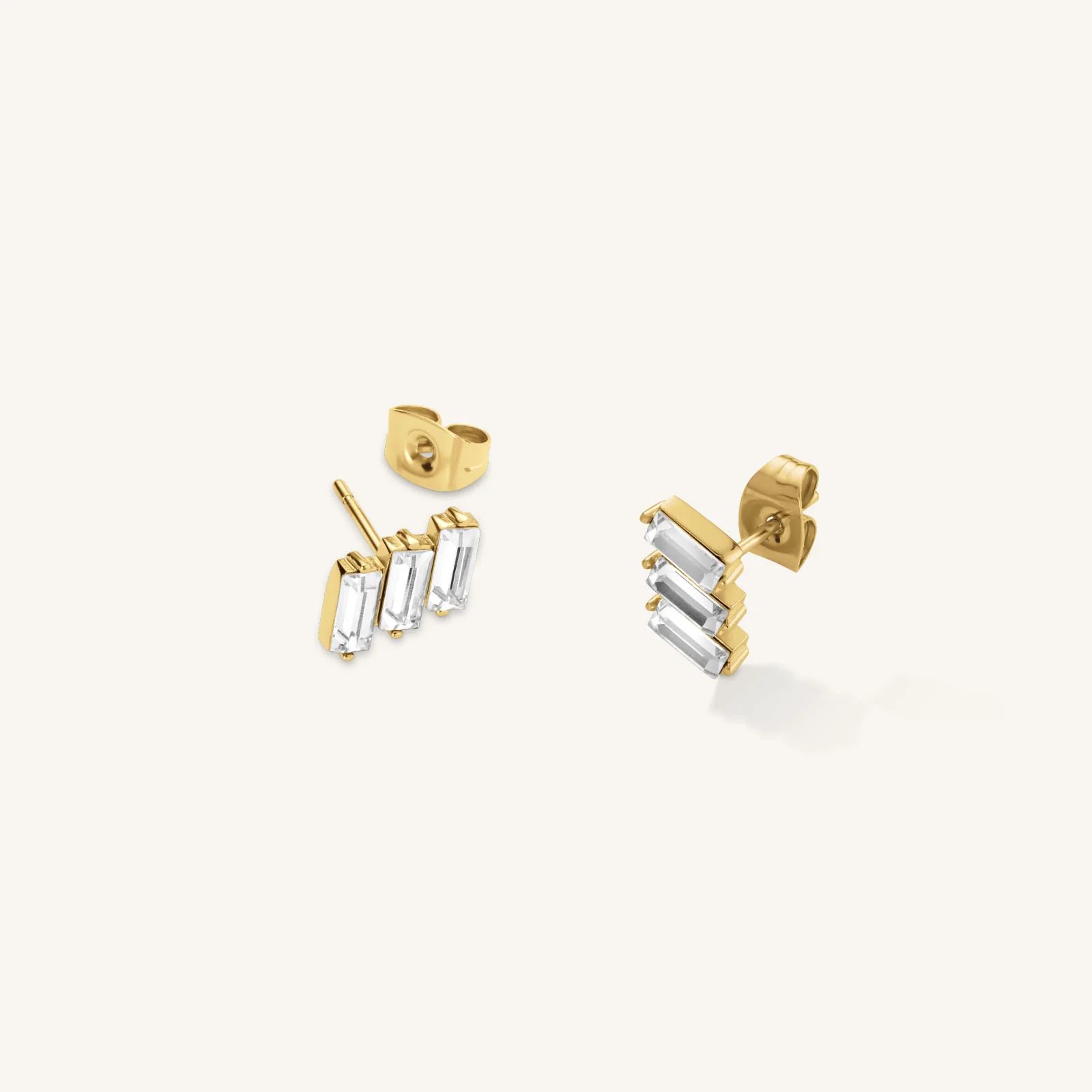 Triple Baguette Studs - Image 3