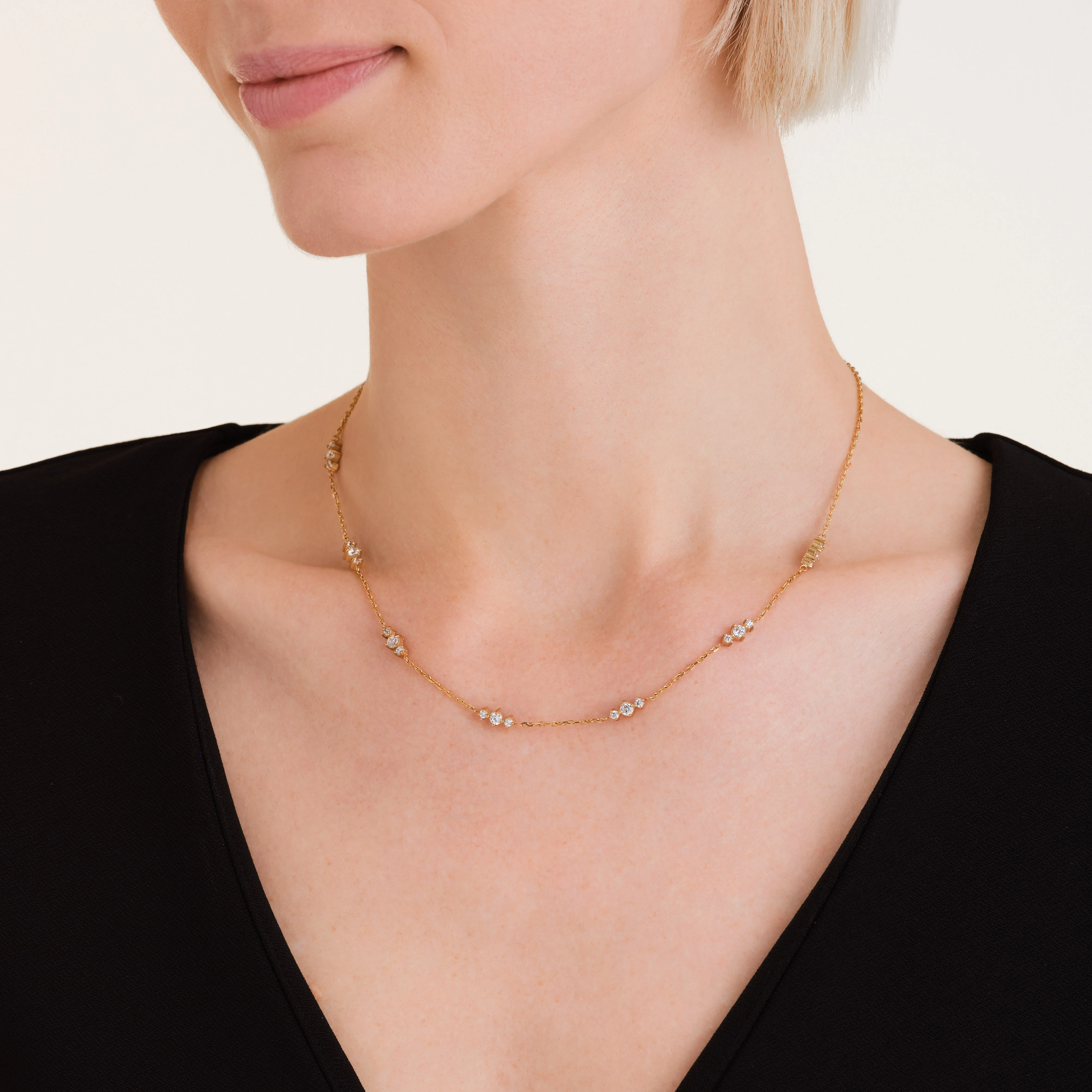 Triple Stones Necklace - Image 2