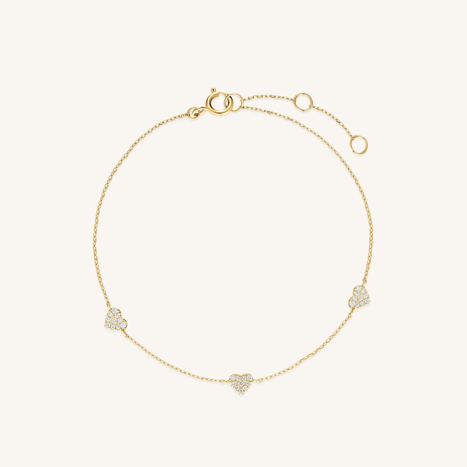 Triple Heart Pave Bracelet - Image 6