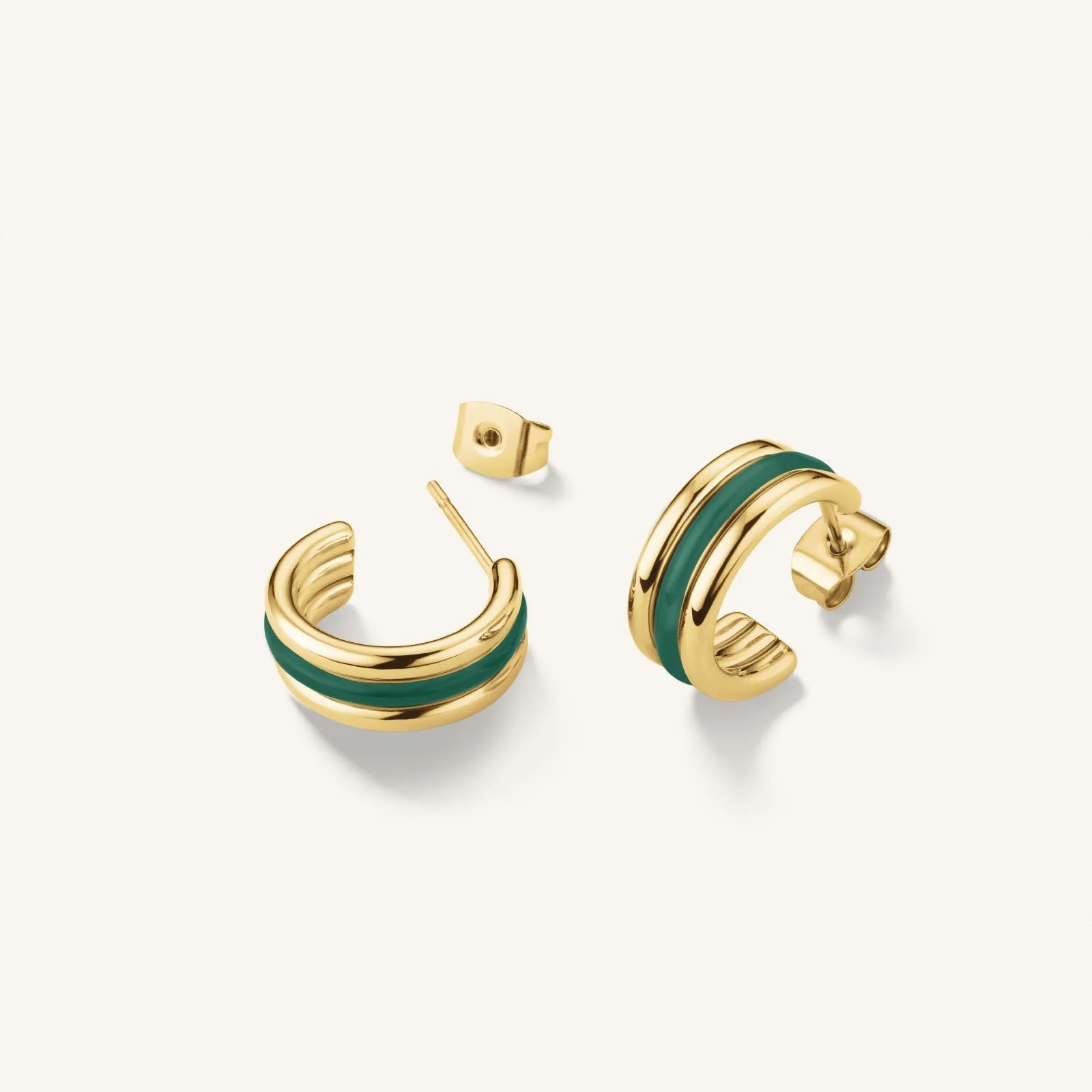 Triple Hoop Emerald - Image 3